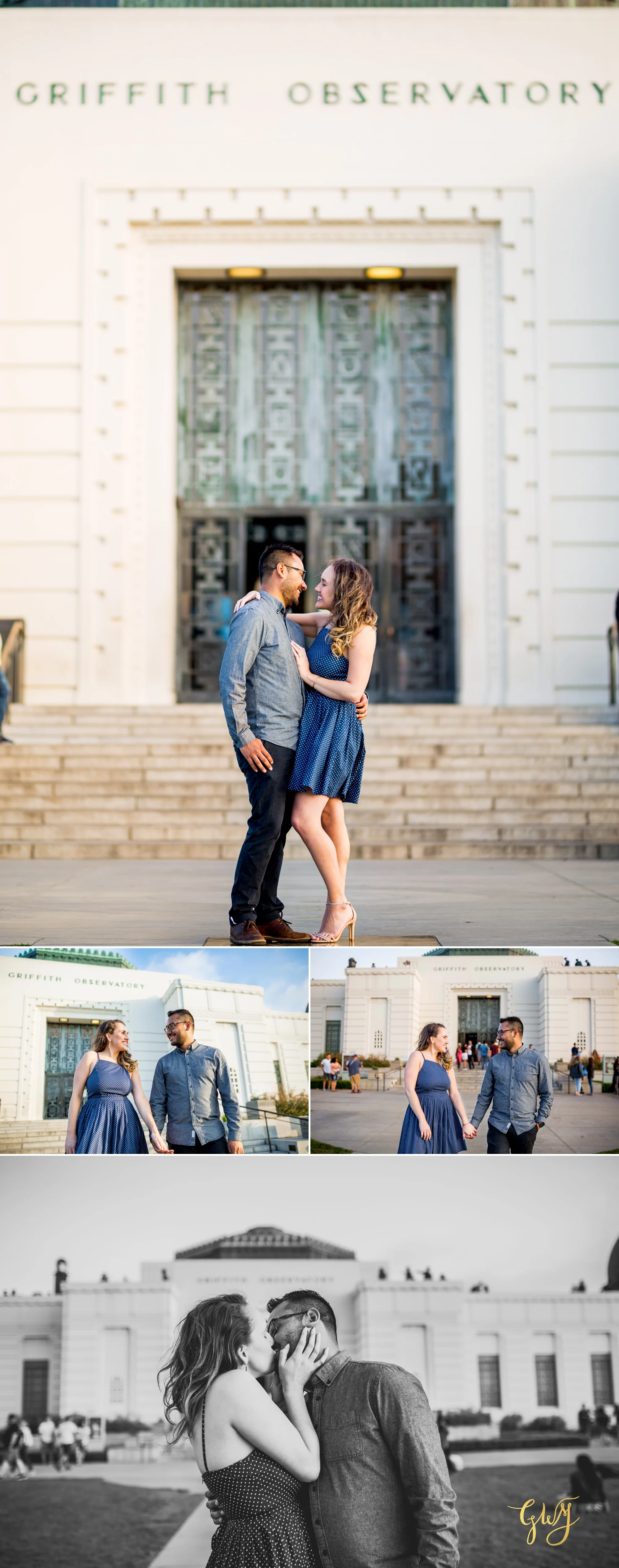 Emily + Gilbert's Griffith Observatory LA Dreamy Sunset Engagement Session by Glass Woods Media 9.jpg