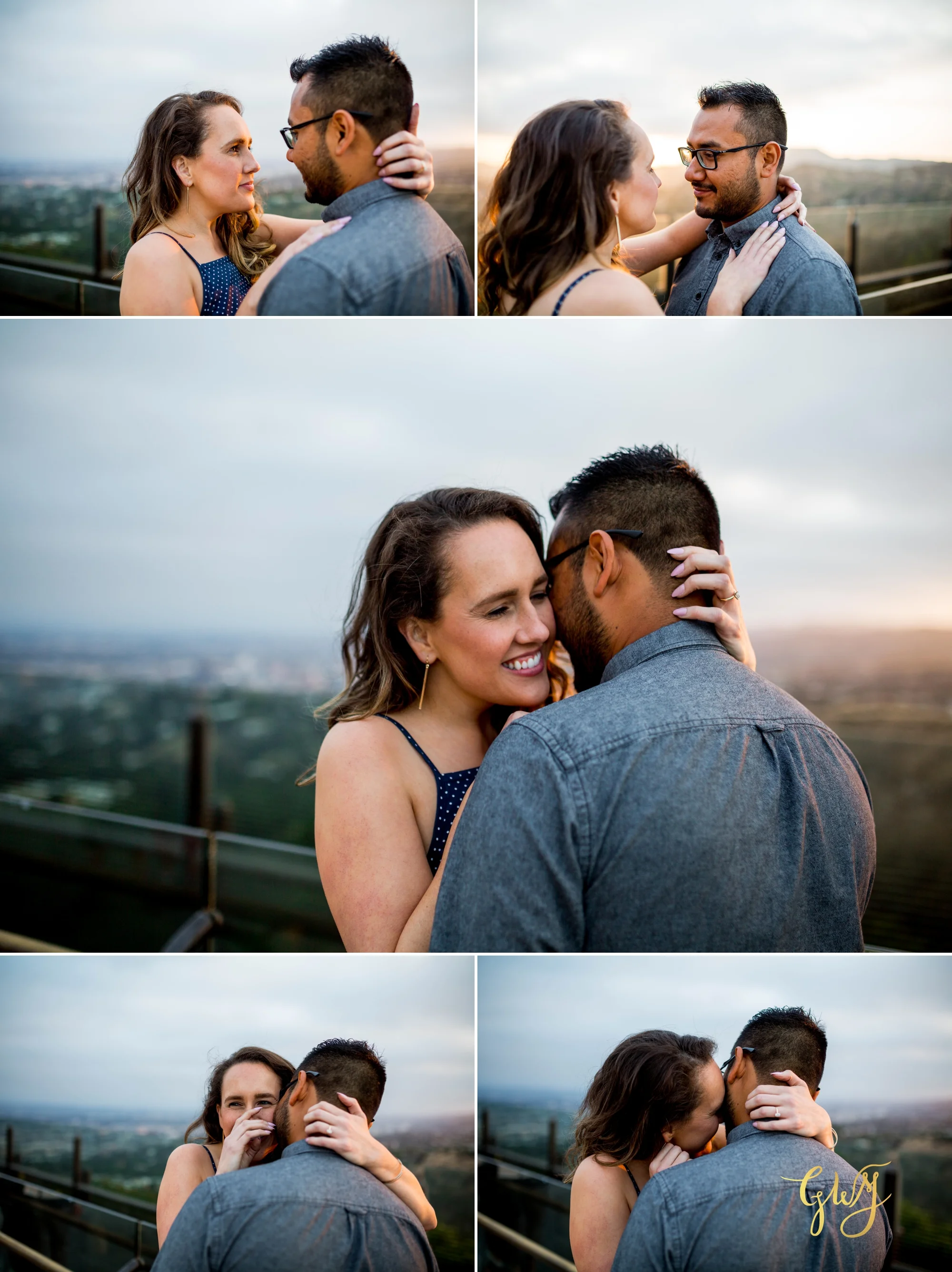 Emily + Gilbert's Griffith Observatory LA Dreamy Sunset Engagement Session by Glass Woods Media 17.jpg