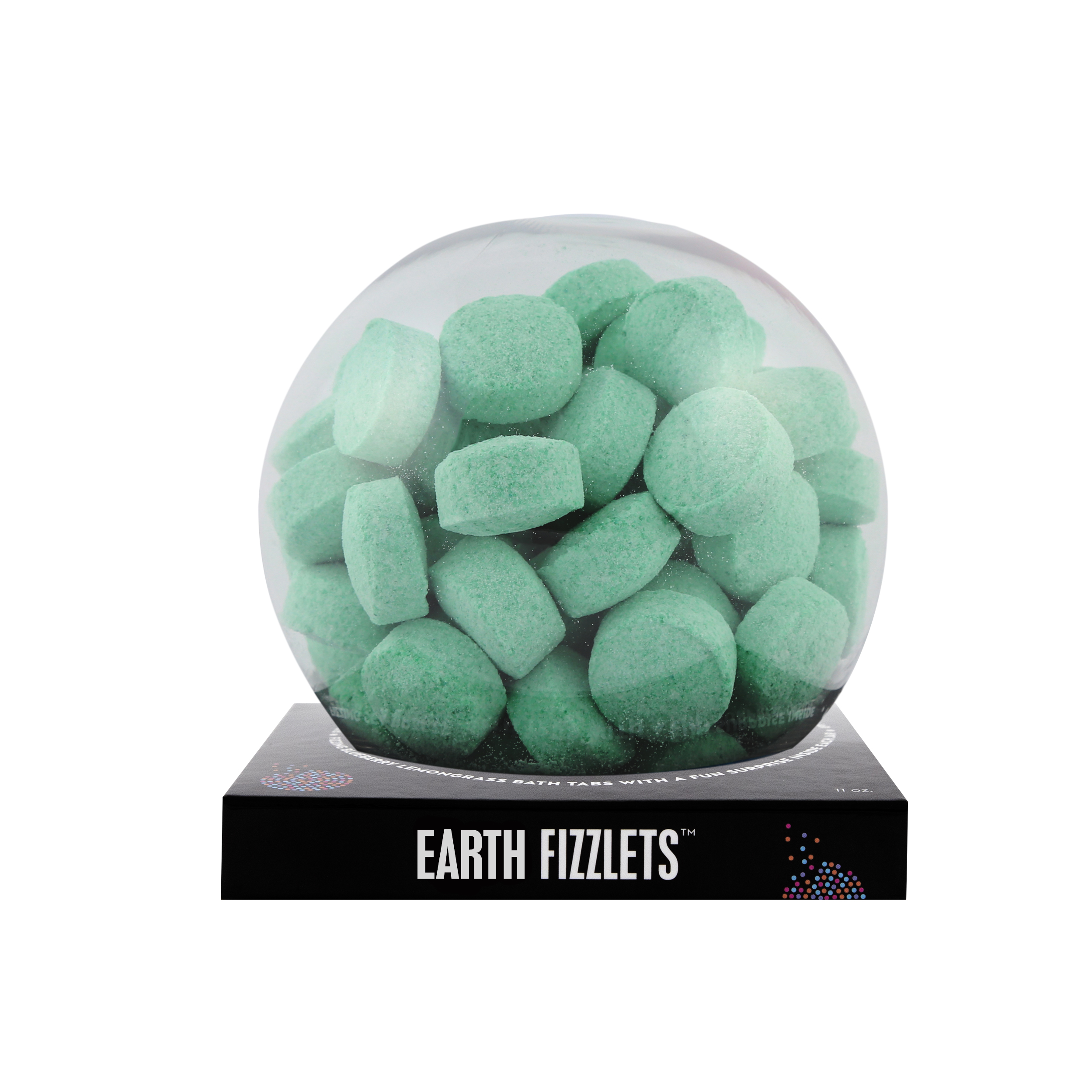 Green Earth Fizzlets with a surprise inside, scented as sea breeze