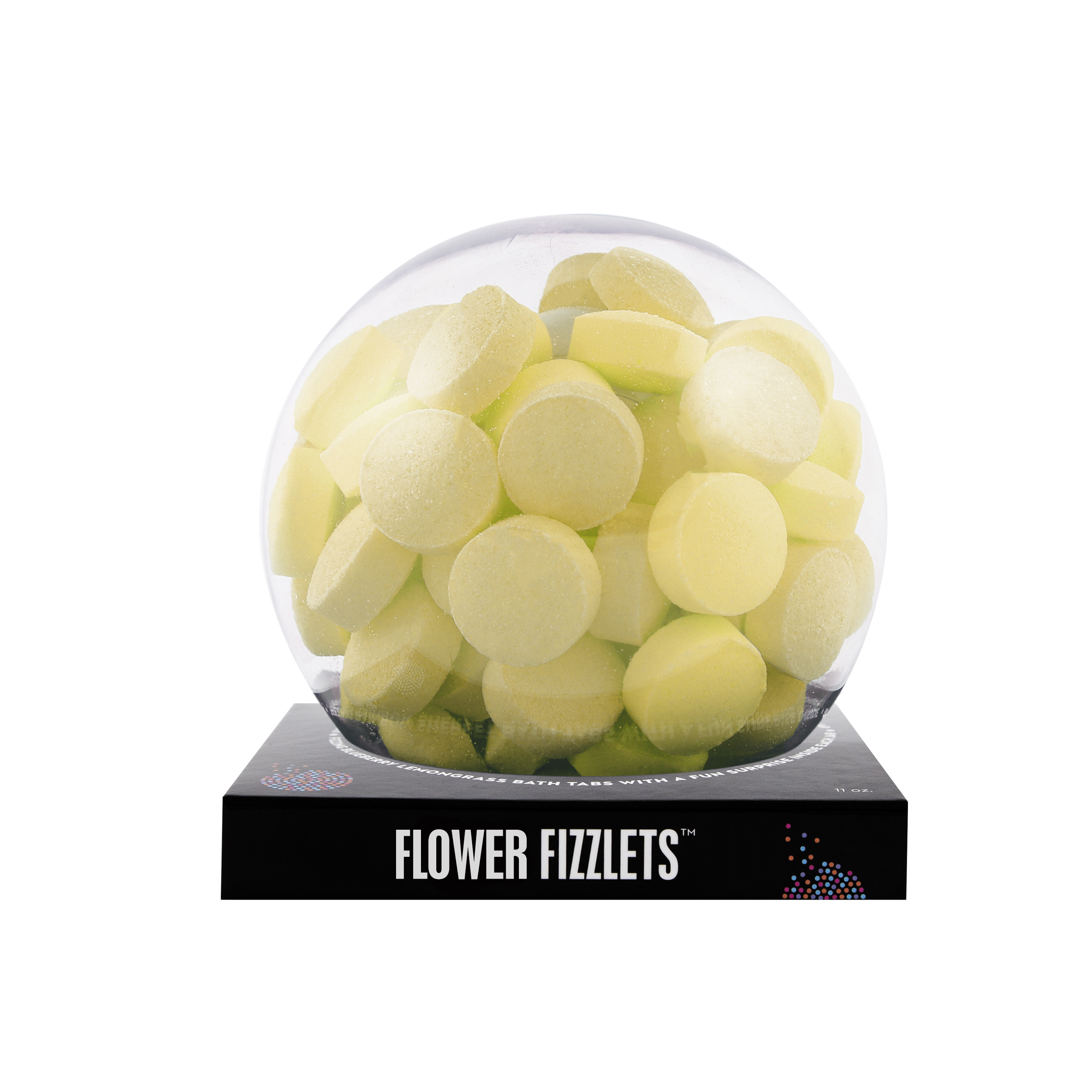 Yellow Flower Fizzlets with a surprise inside, scented as primose