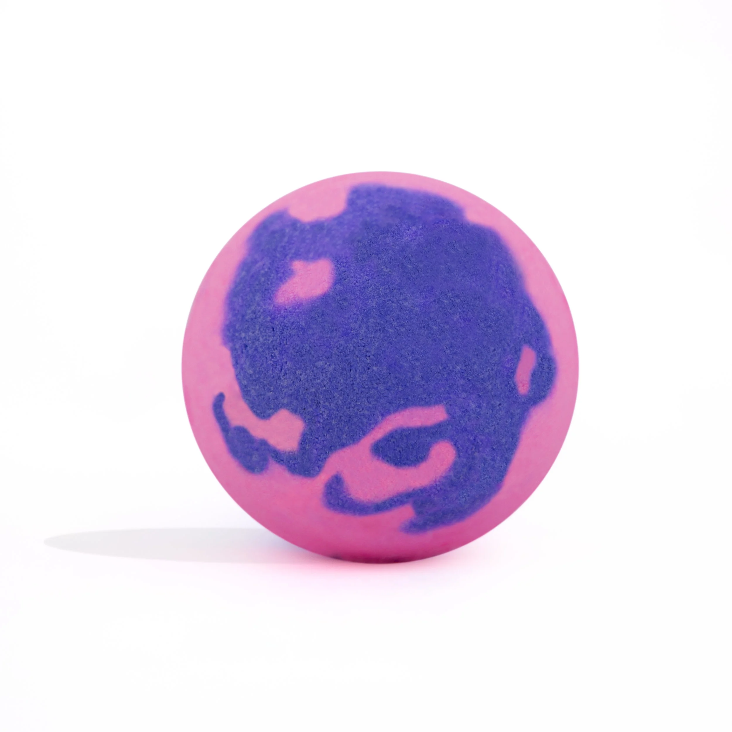 Copy of Pink and purple bath bomb without packaging.