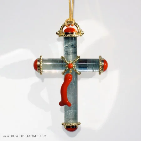 Aquamarine Cross