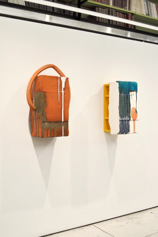 Nicole Cherubini's "White Drip with Arch" and "Lazy River" (both 2012), Courtesy the artist and Tracy Williams Ltd.
