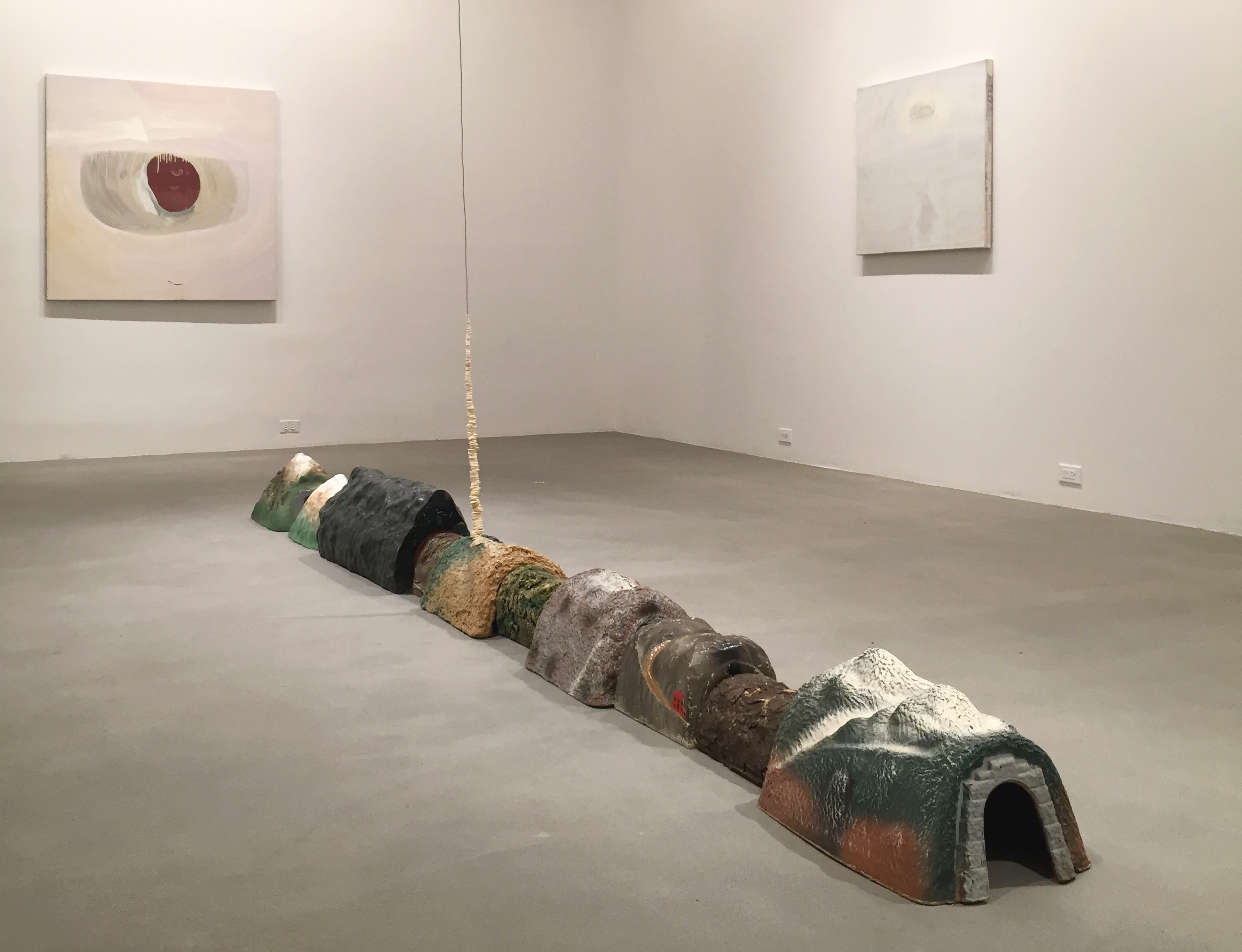 Installation view of "David Nelson" with Untitled , c. 2009.