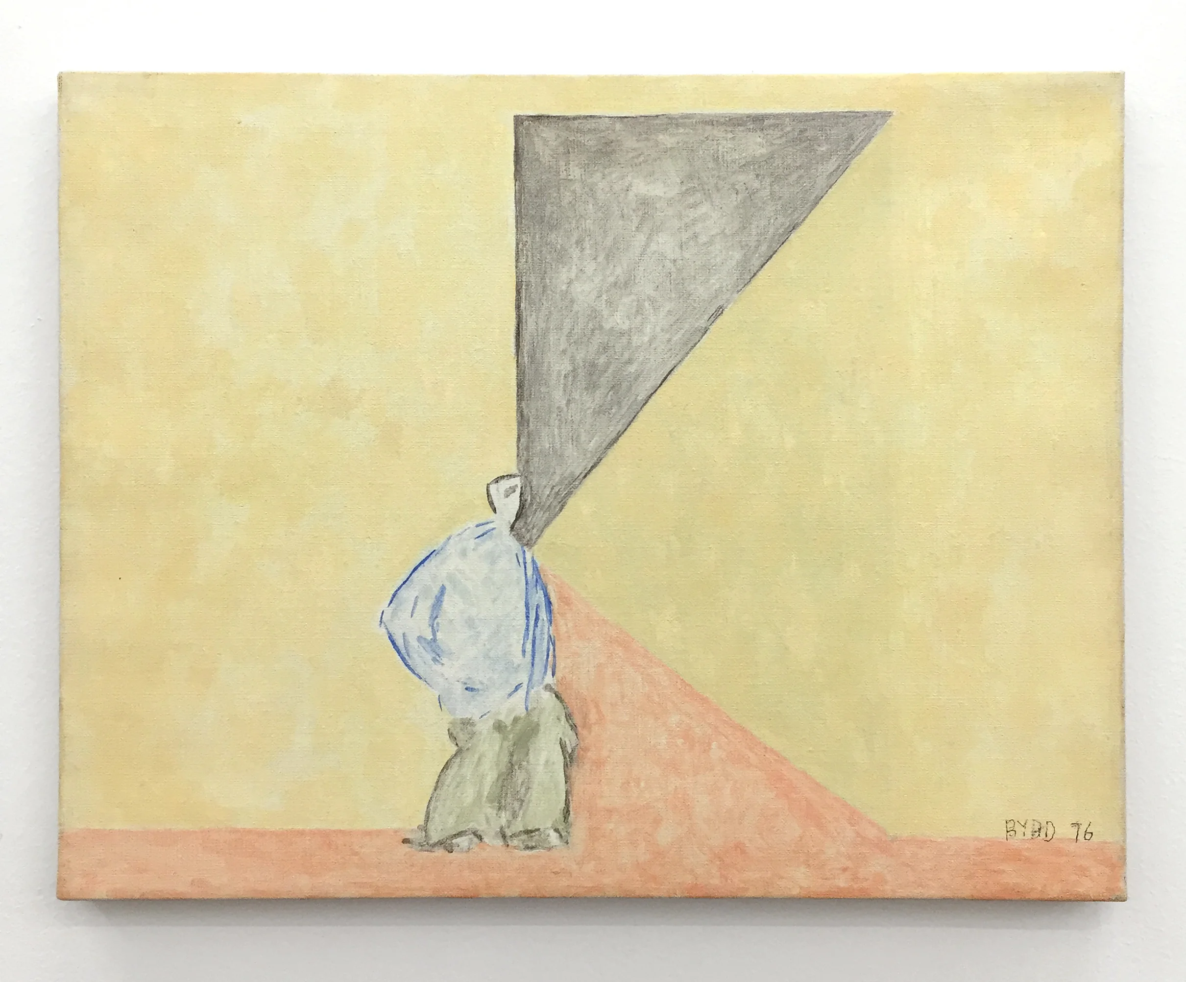 David Byrd, Patient in Corridor , 1976, Oil on canvas, 14 x 18 inches; The Patients and the Doctors , Zieher Smith & Horton, NY. (Photo: Chris Murtha)