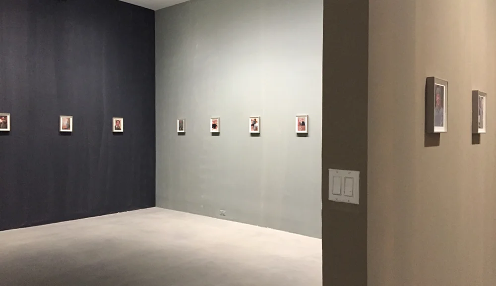 All images: Lutz Bacher, The Long March , 2017, series of framed cards, paint on walls; installed at 80 Washington Square East Gallery, NY, June 21 – September 8, 2018. Photos: Chris Murtha.