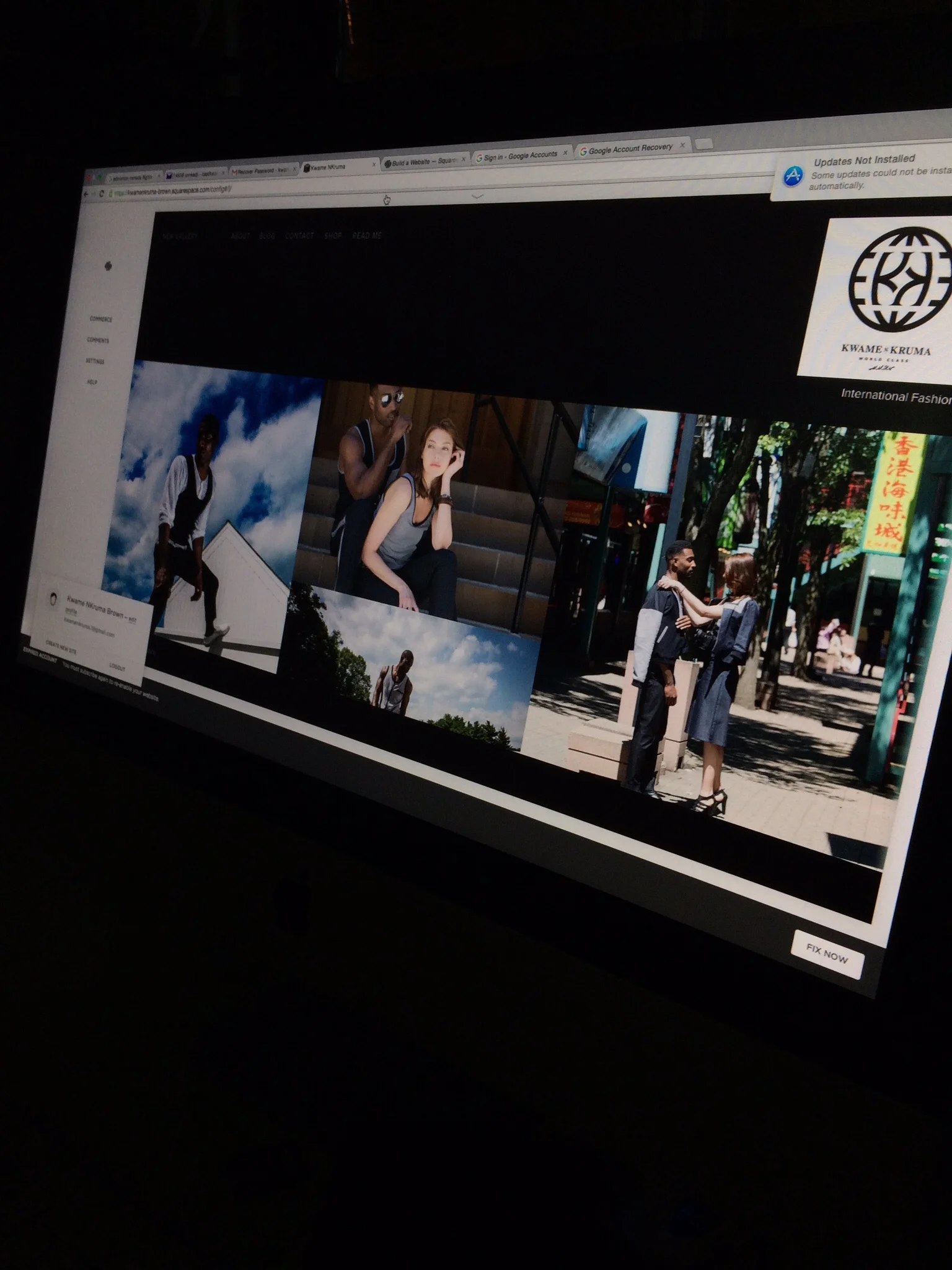 Rough Draft Stages of the website