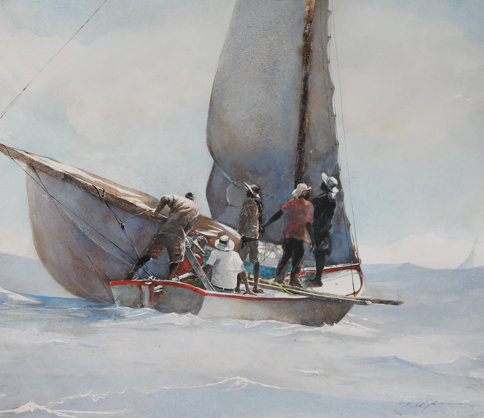 Hoisting the Jib