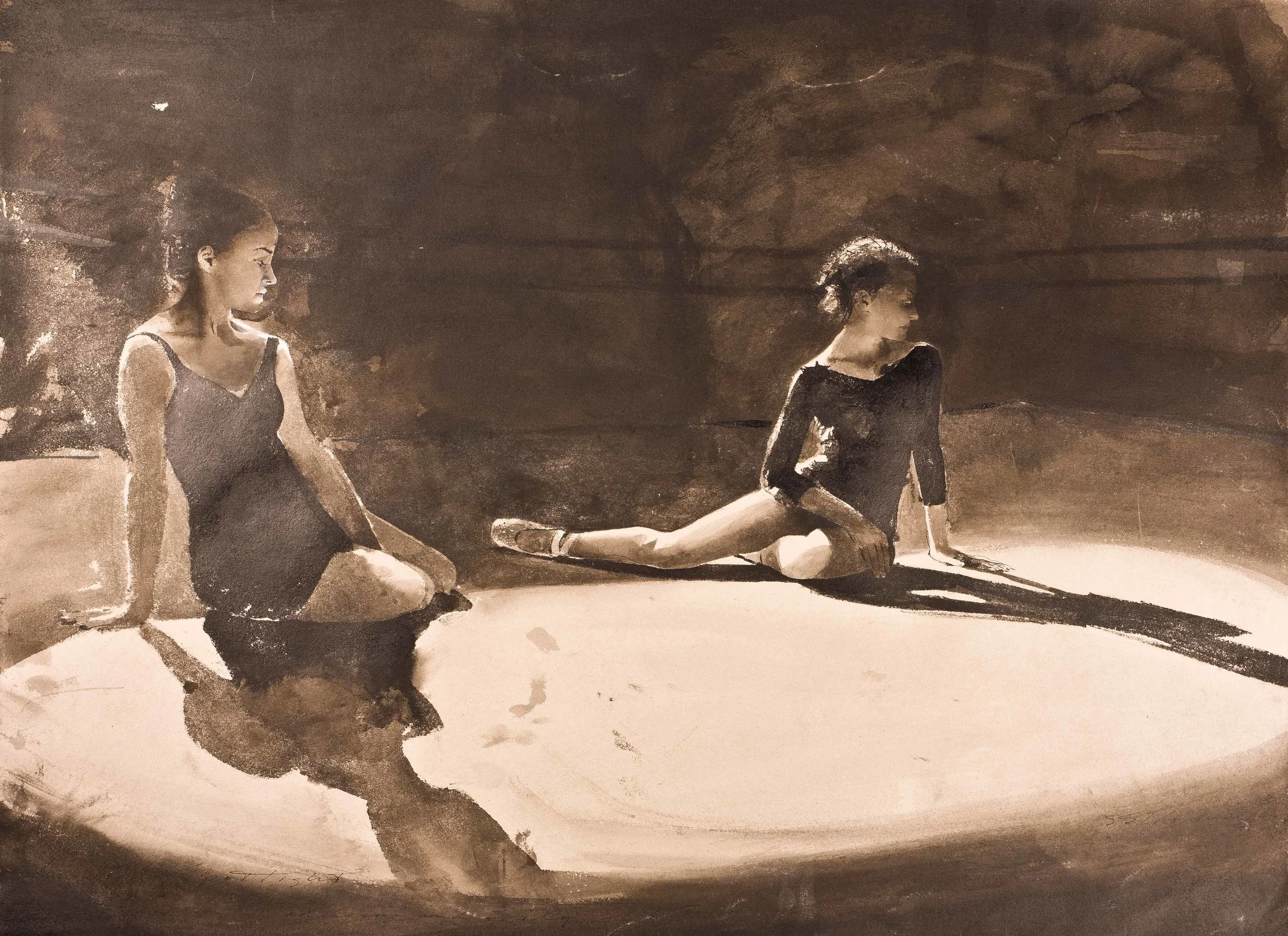 Seated Black and White Study