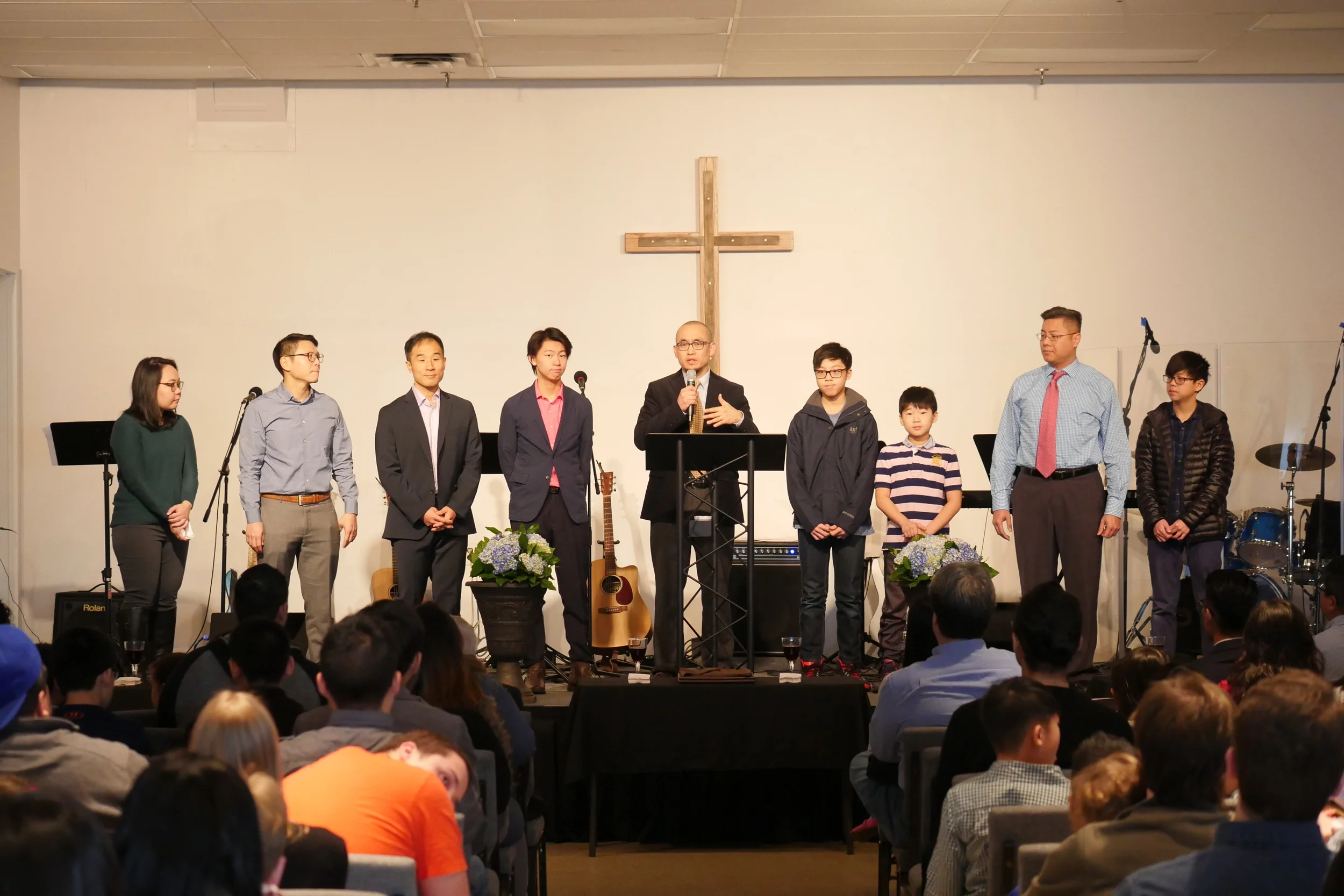 Pastor Won and our church sending off the Jamaica Mission Team
