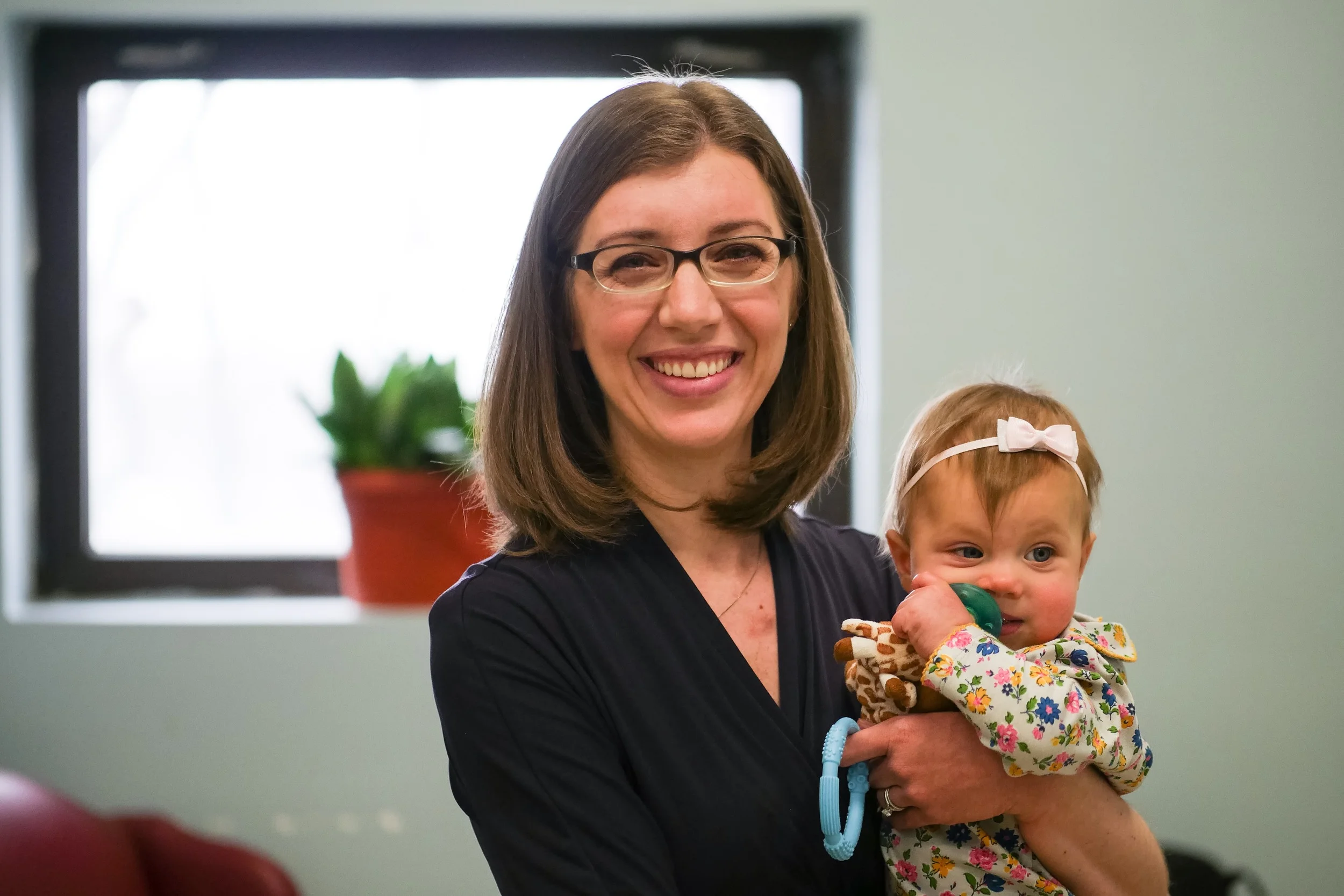Christina, with her daughter, Madelyn