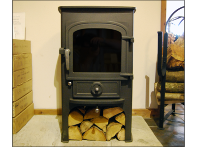 Clearview 400P, with Satin Chrome Fittings and Charcoal colour option, as displayed in our showroom