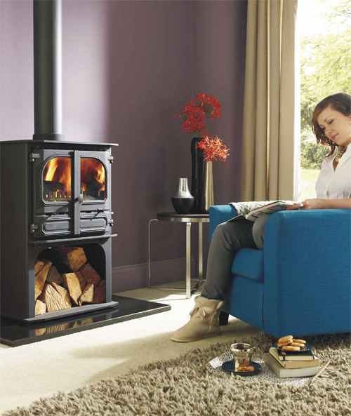 Dunsley Highlander 8, with Log Store and Black Handles