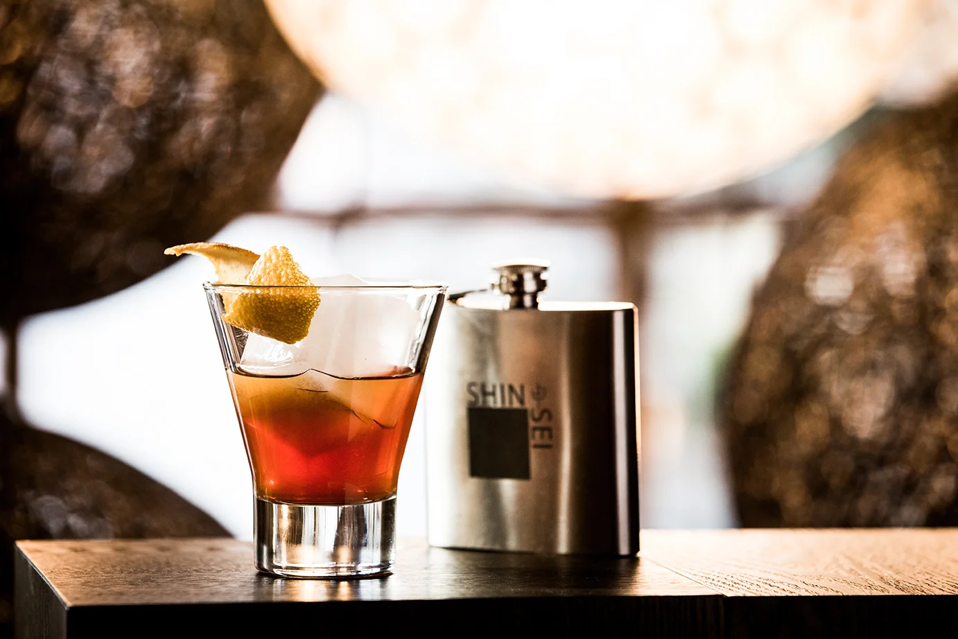 Shinsei Bar | The Old Fashioned citrus - vanilla infused Bulleit Bourbon