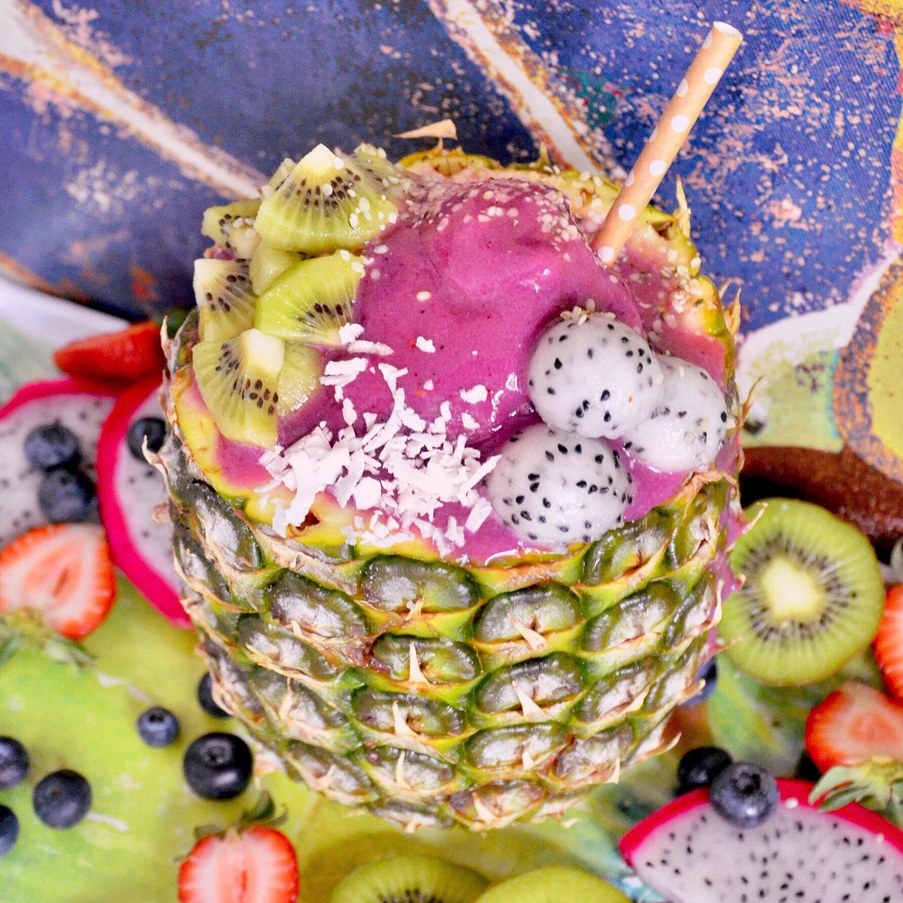 Acai Smoothie Bowl Heaven Pineapple Style Breanna Spain Blog
