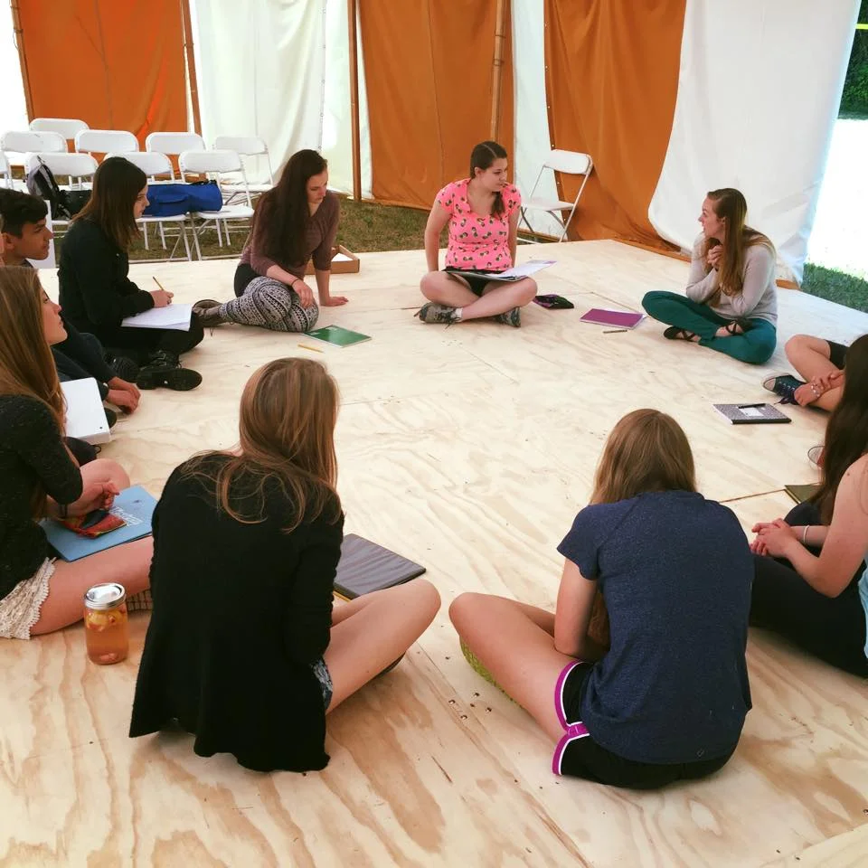 WCT Alum and ISF Marketing Director Olena Hodges teaches a CCYA scansion workshop.