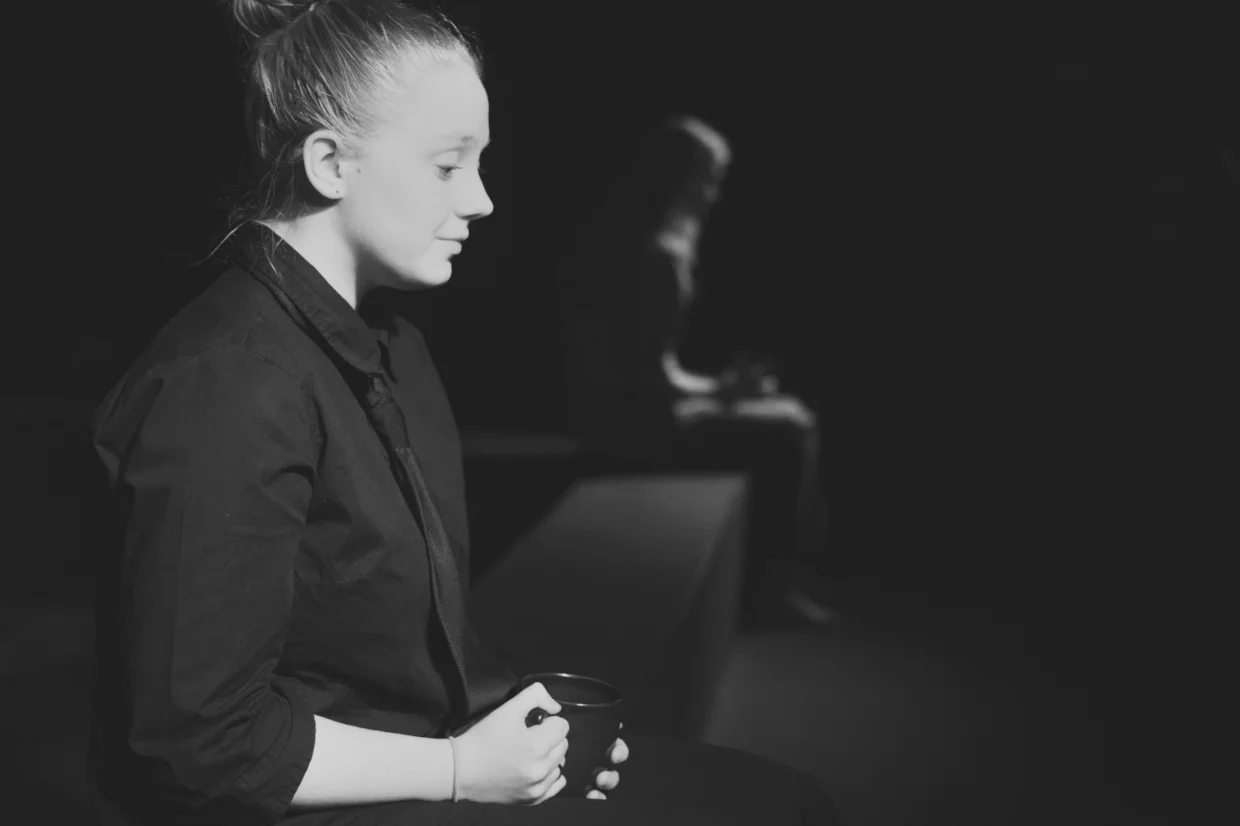 Miranda Cassée as Claire in Proof, May 2016 - Photo by Lucy Brown