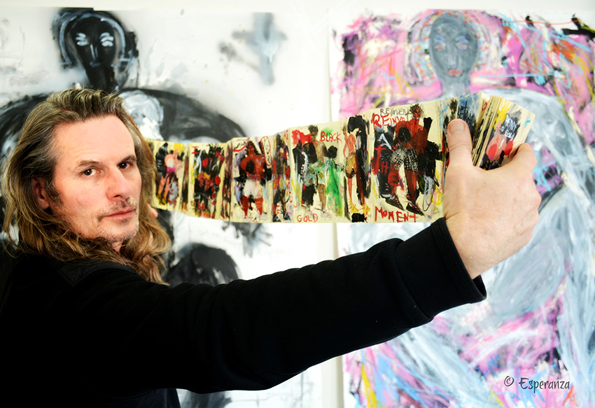 Richard in his studio, photo by Jennifer Esperanza