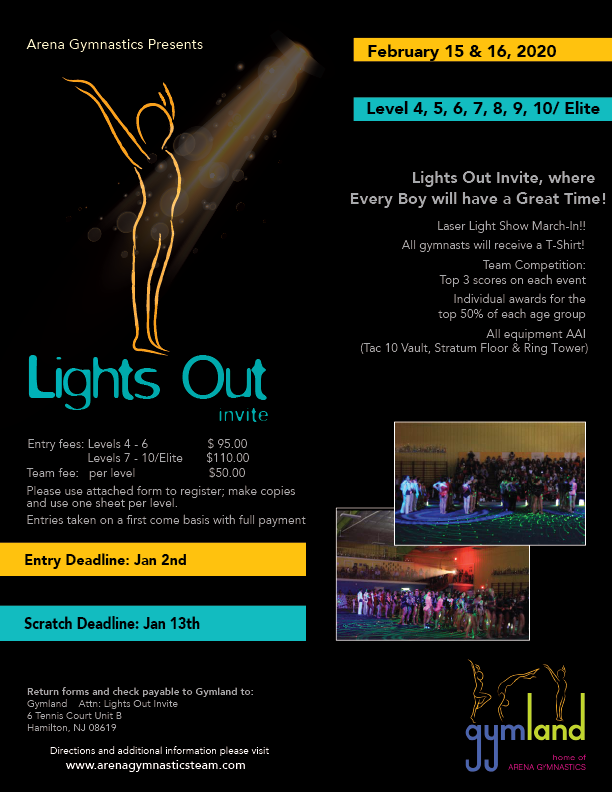 PAST: Lights Out Invite 2020 — Gymland Gymnastics