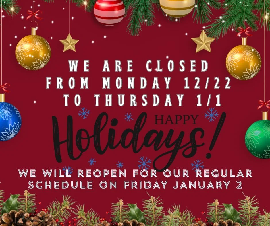 Holiday Closure Notice ✨
Gymland will be closed for all recreational classes and Open Gym from Monday, December 22 through Thursday, January 1 for our Holiday Break.
We will return to our regular schedule on Friday, January 2. We wish all of our Gyml