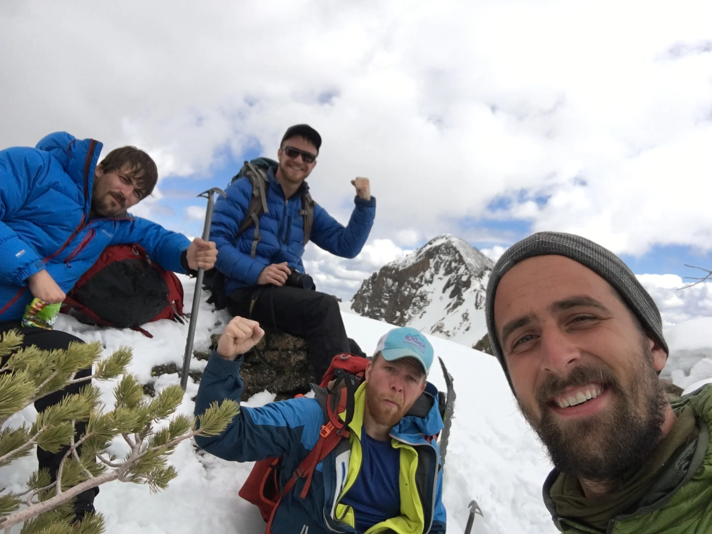 Tommy, Adam, Colton and myself on the ridge.