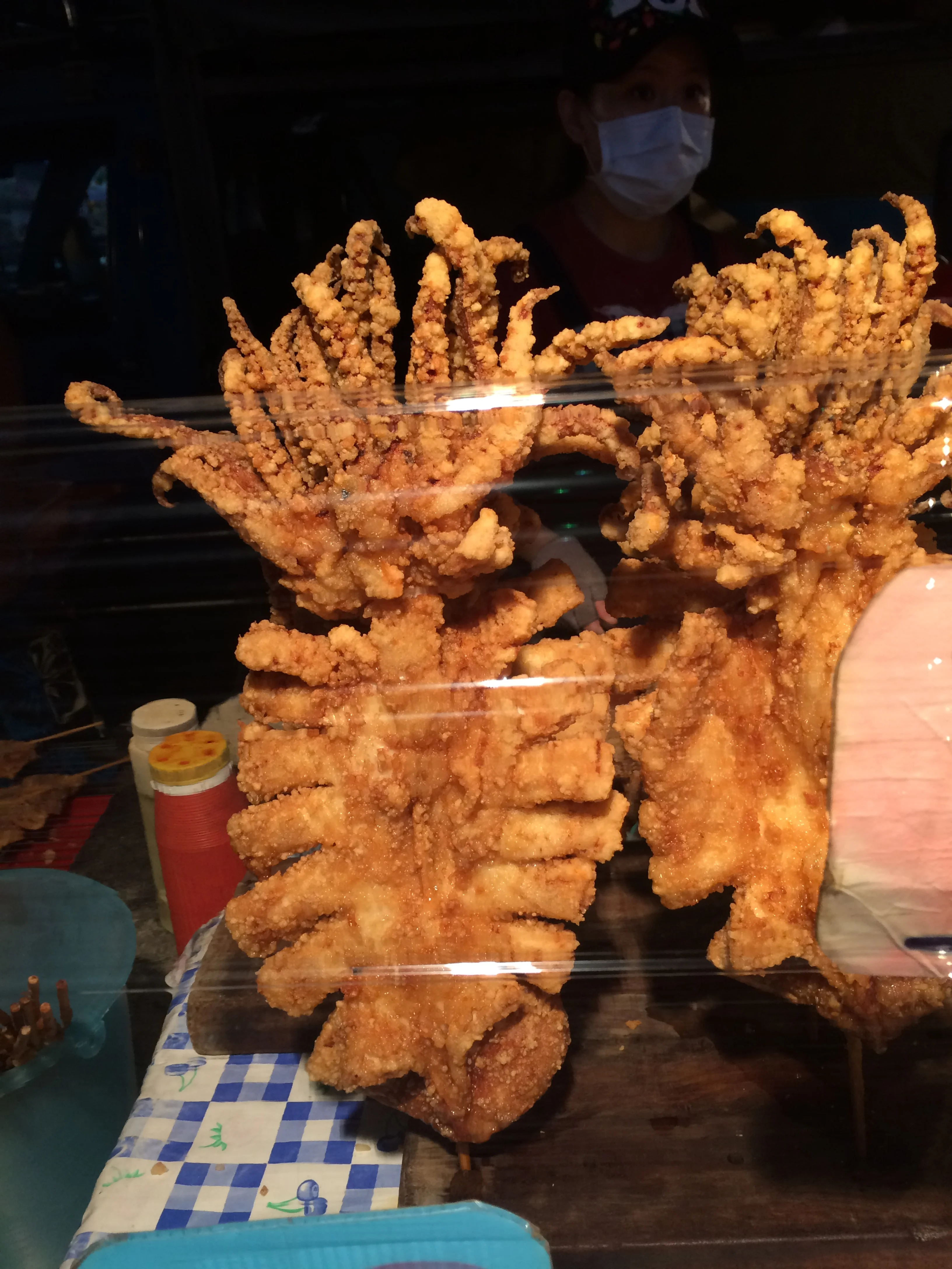 Deep fried squid tossed around in garlic and sliced onions. It was actually pretty good!