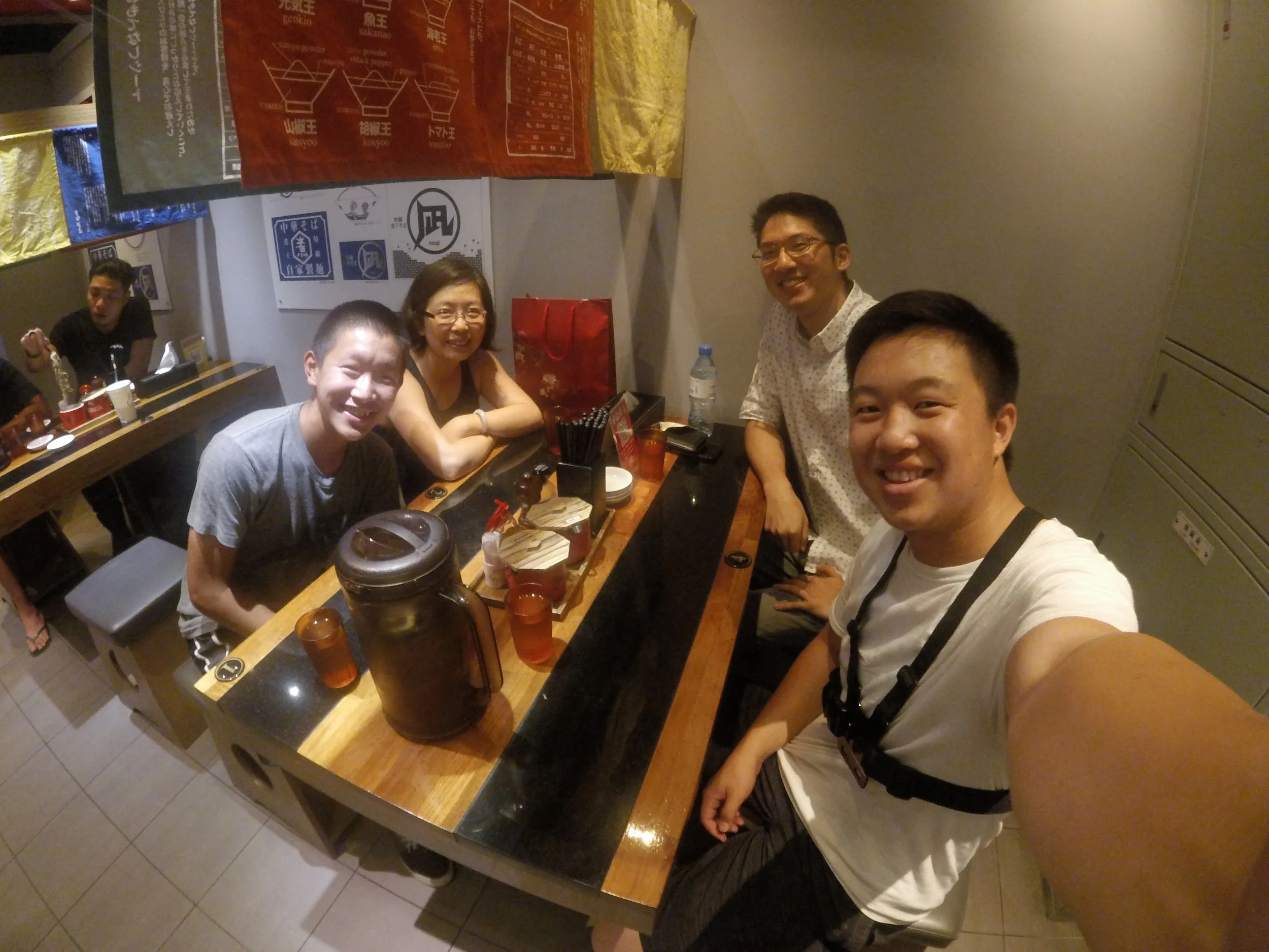 The Zhangs happened to be in Taipei at the same time so we met up and ate dinner!