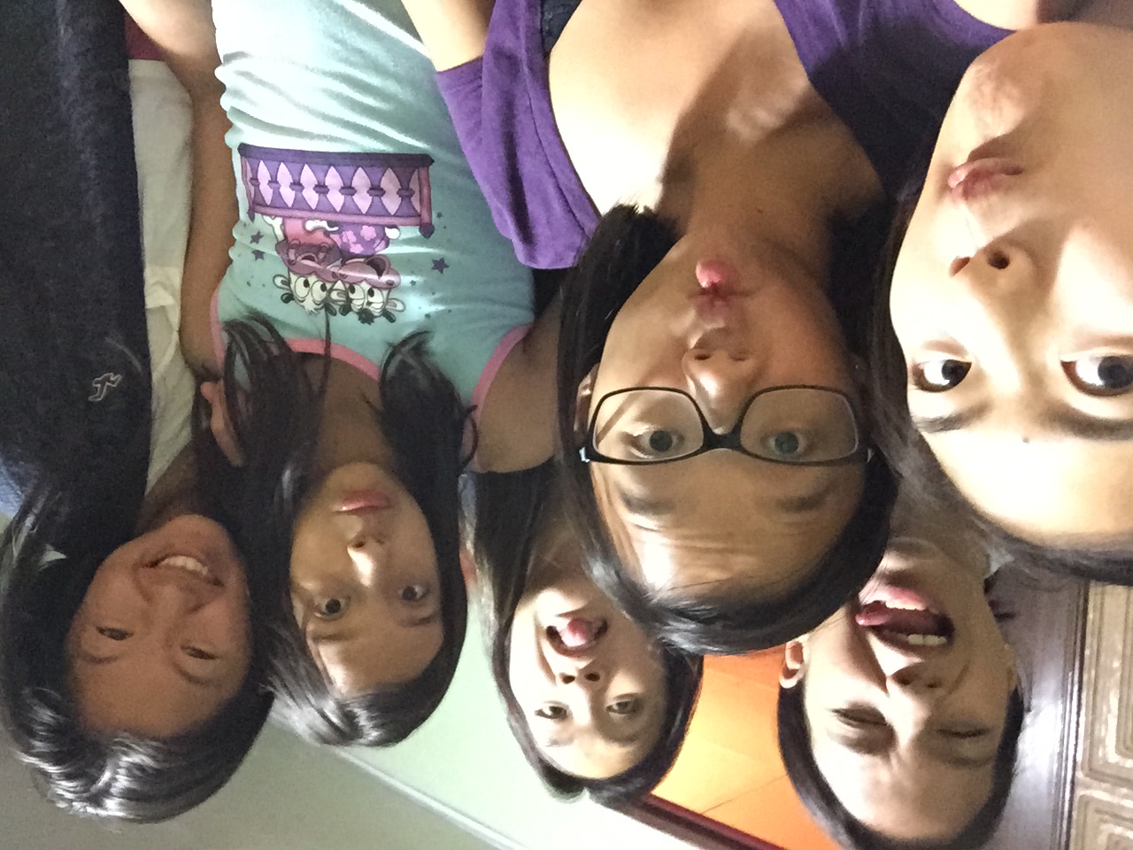 Our "funny face" with the twins ;)