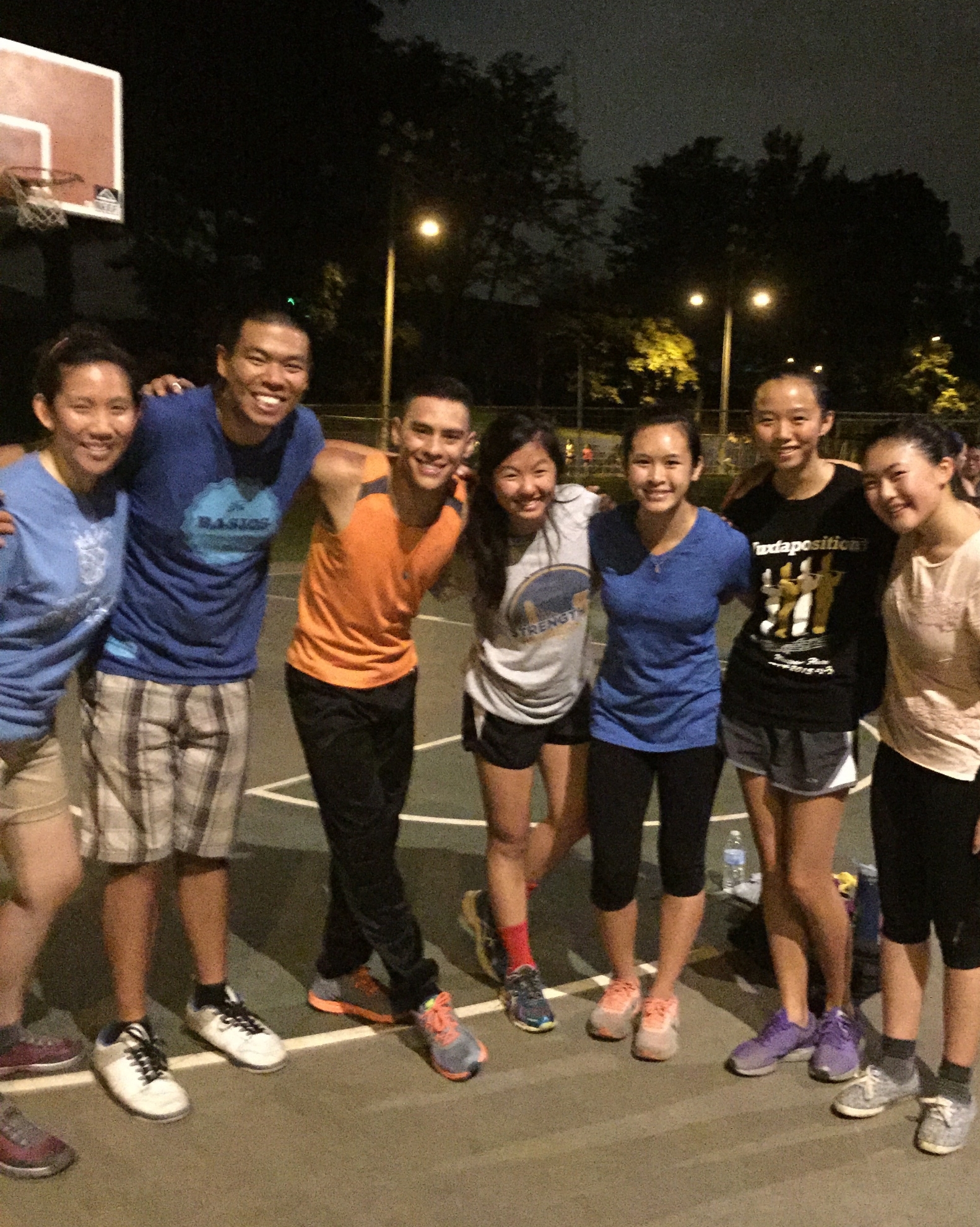 Posing with Carlos (in orange)! His pose is on point and his hips don't lie!