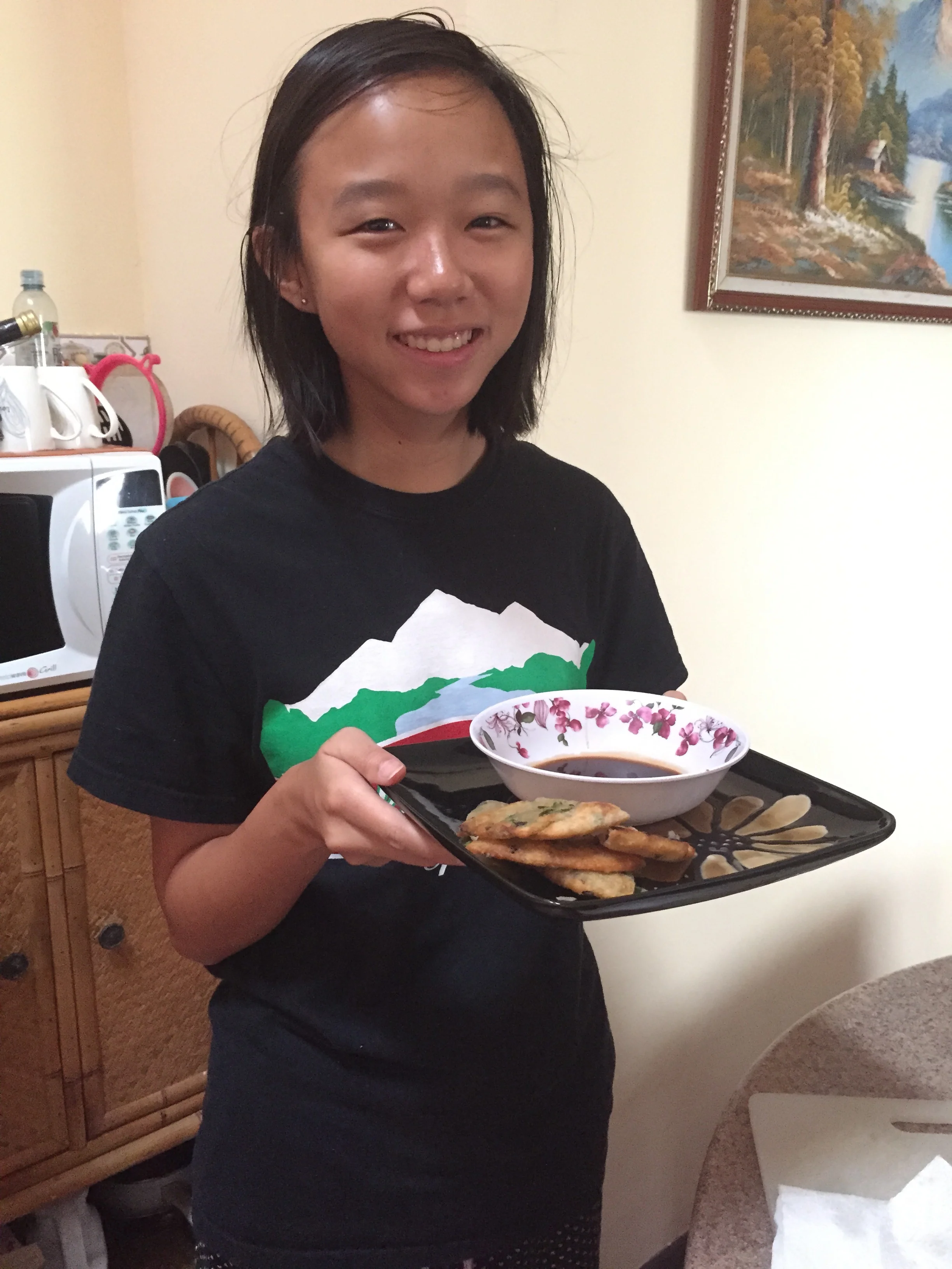 Karina with the presentation points
