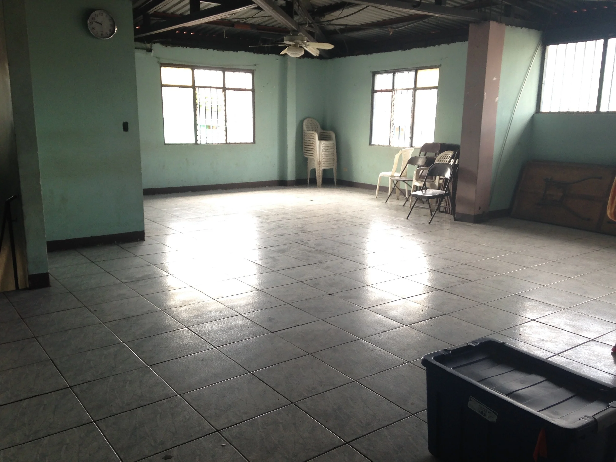 Here's the room we served lunch in