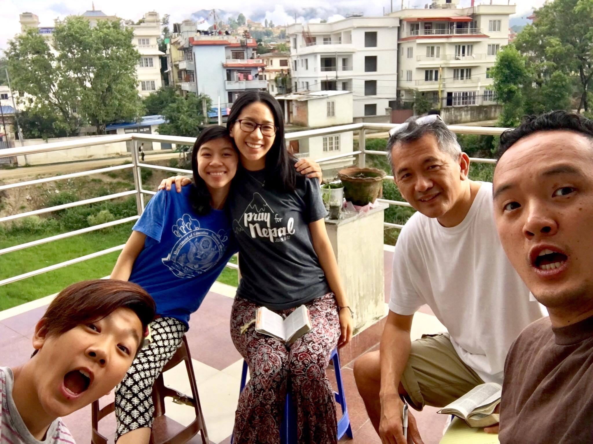Every morning we would gather to worship & split into groups to pray-read over a Bible verse. (Feat beautiful rooftop views in KTM)