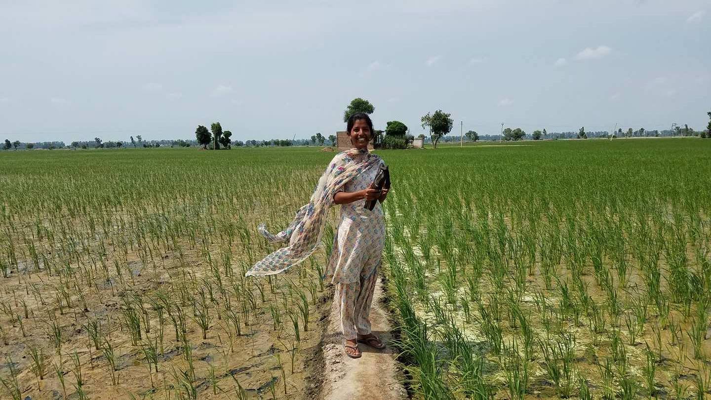 The beautiful sister, Niru, who owns an even more breath-taking home in the middle of a rice field.