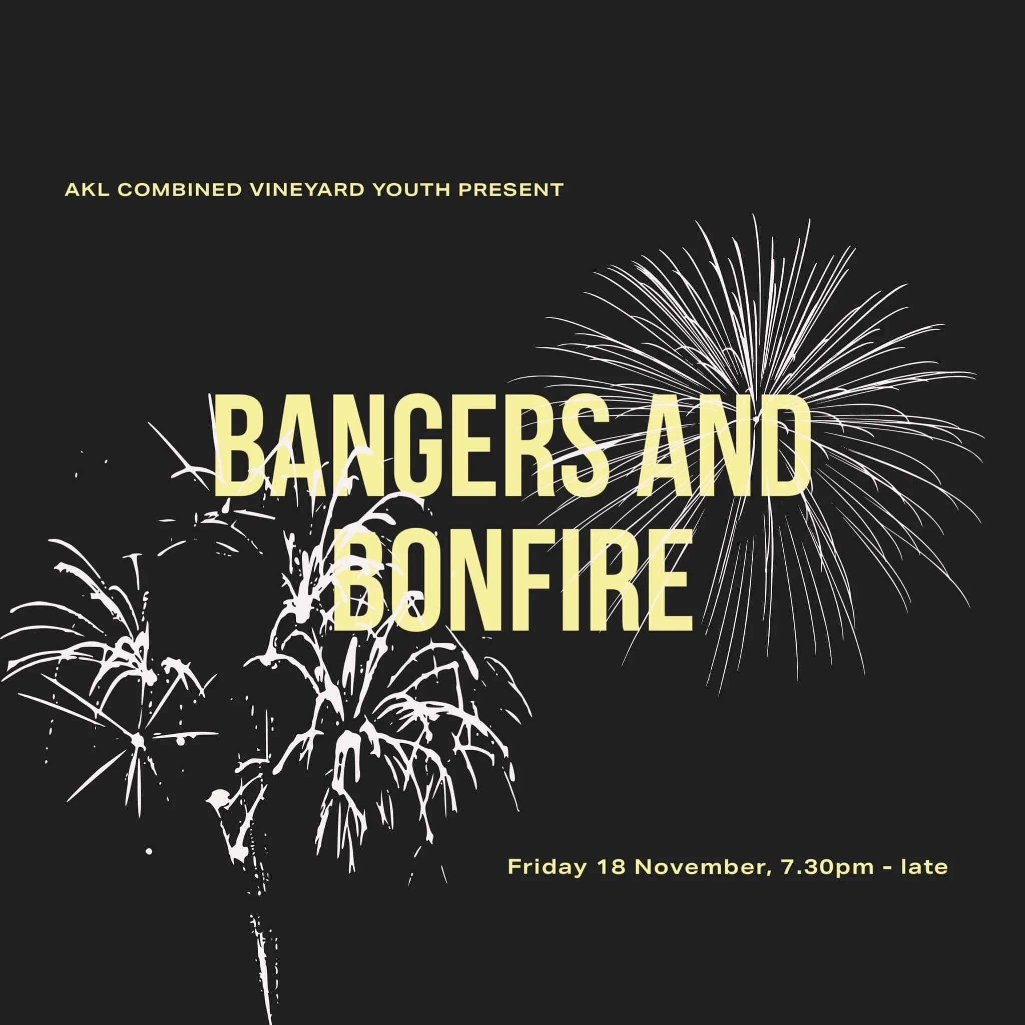 Coast Youth Bangers and Bonfire night