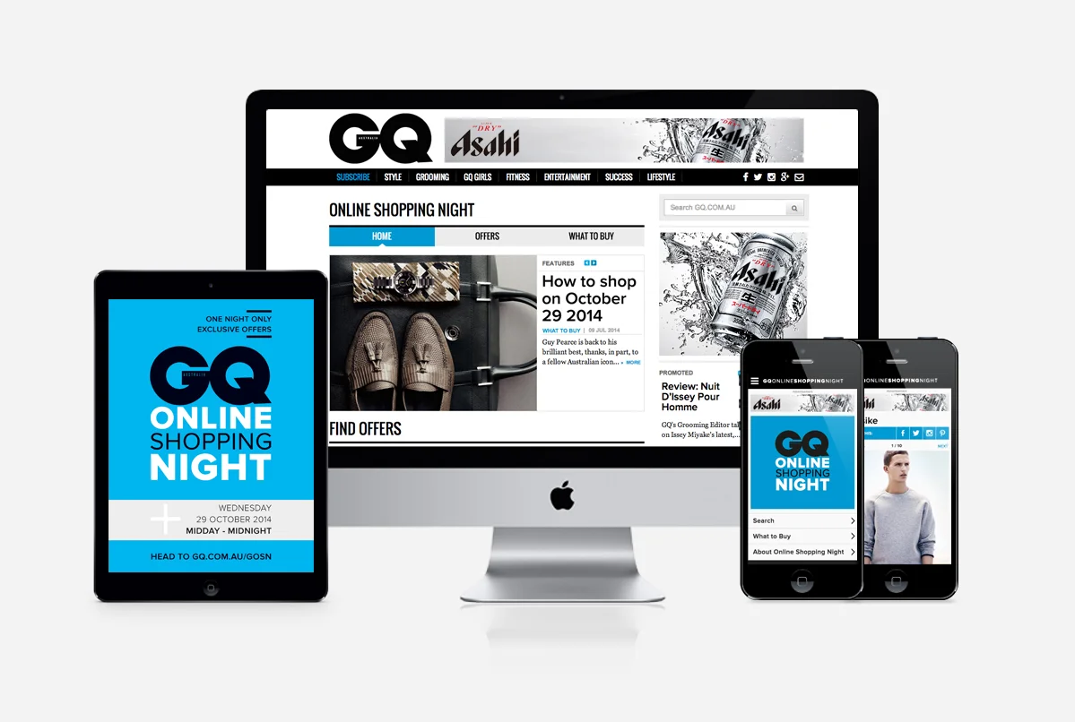 GQ Online Shopping Night Campaign