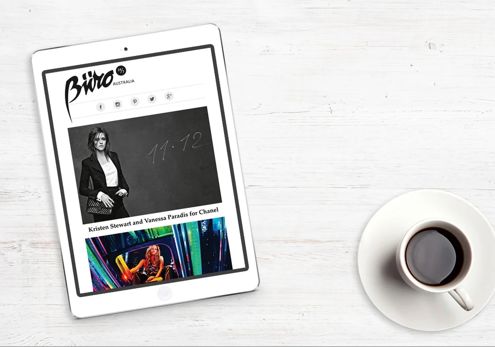 Buro 24/7 Australia mobile first newsletter
