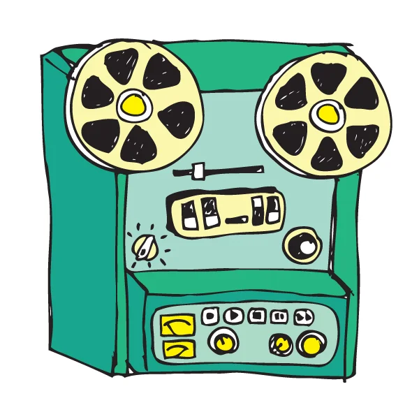 80s synth illustration