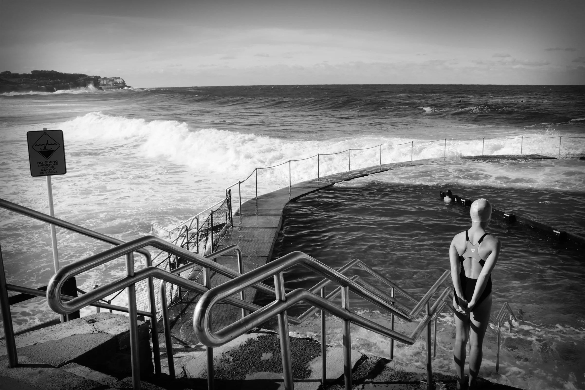 Winter swimmer at Bronte