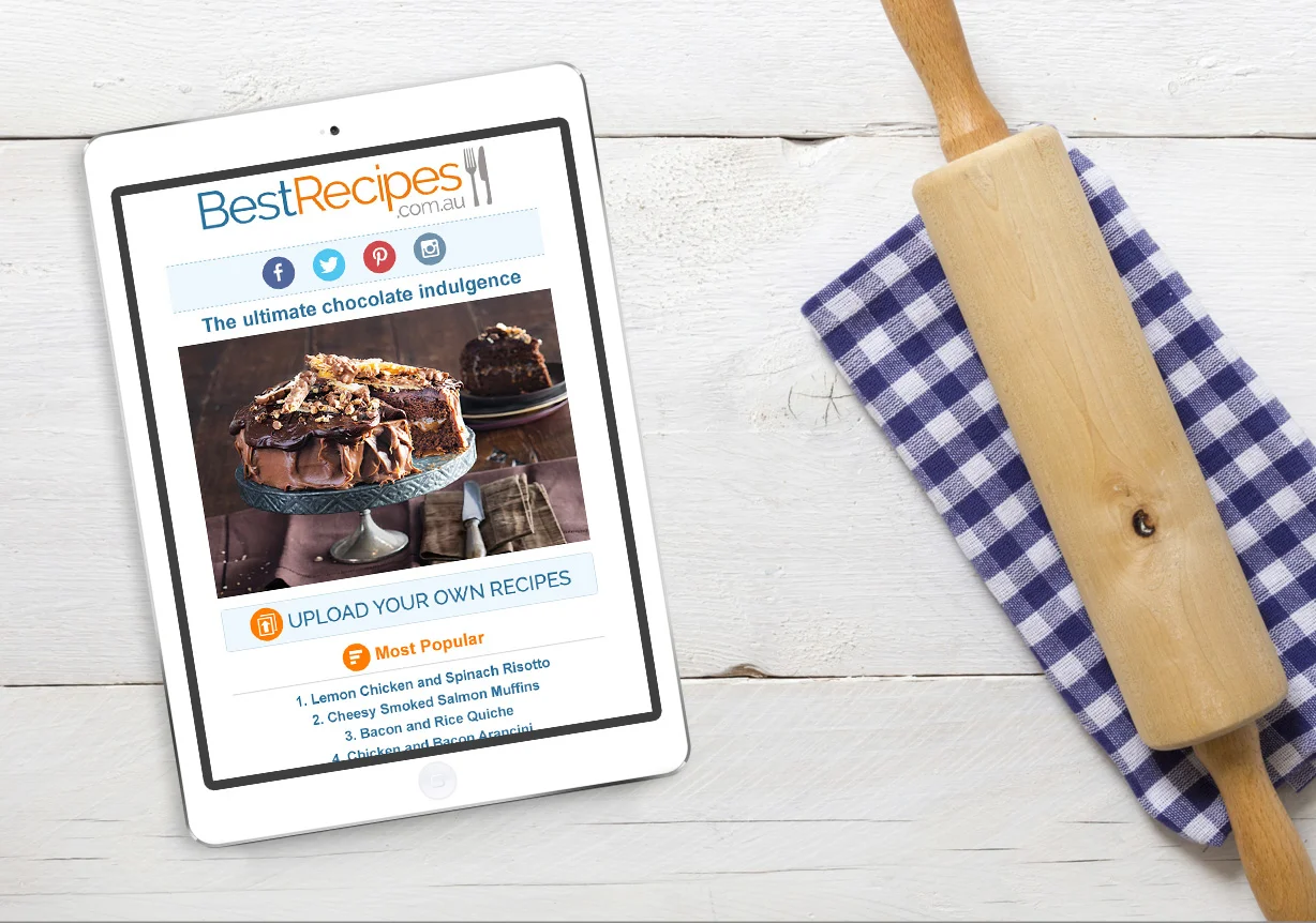Best Recipes mobile first newsletter