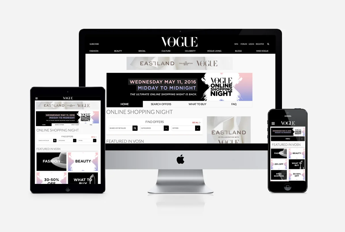 Vogue Online Shopping Night