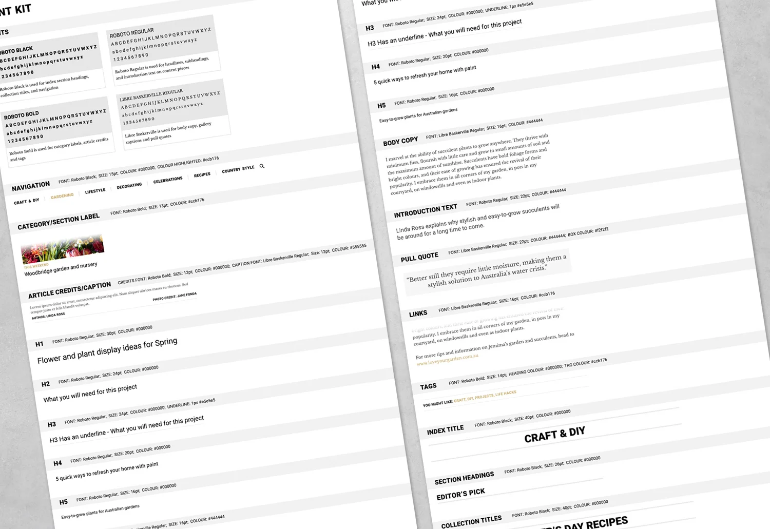 homelife.com.au font kit