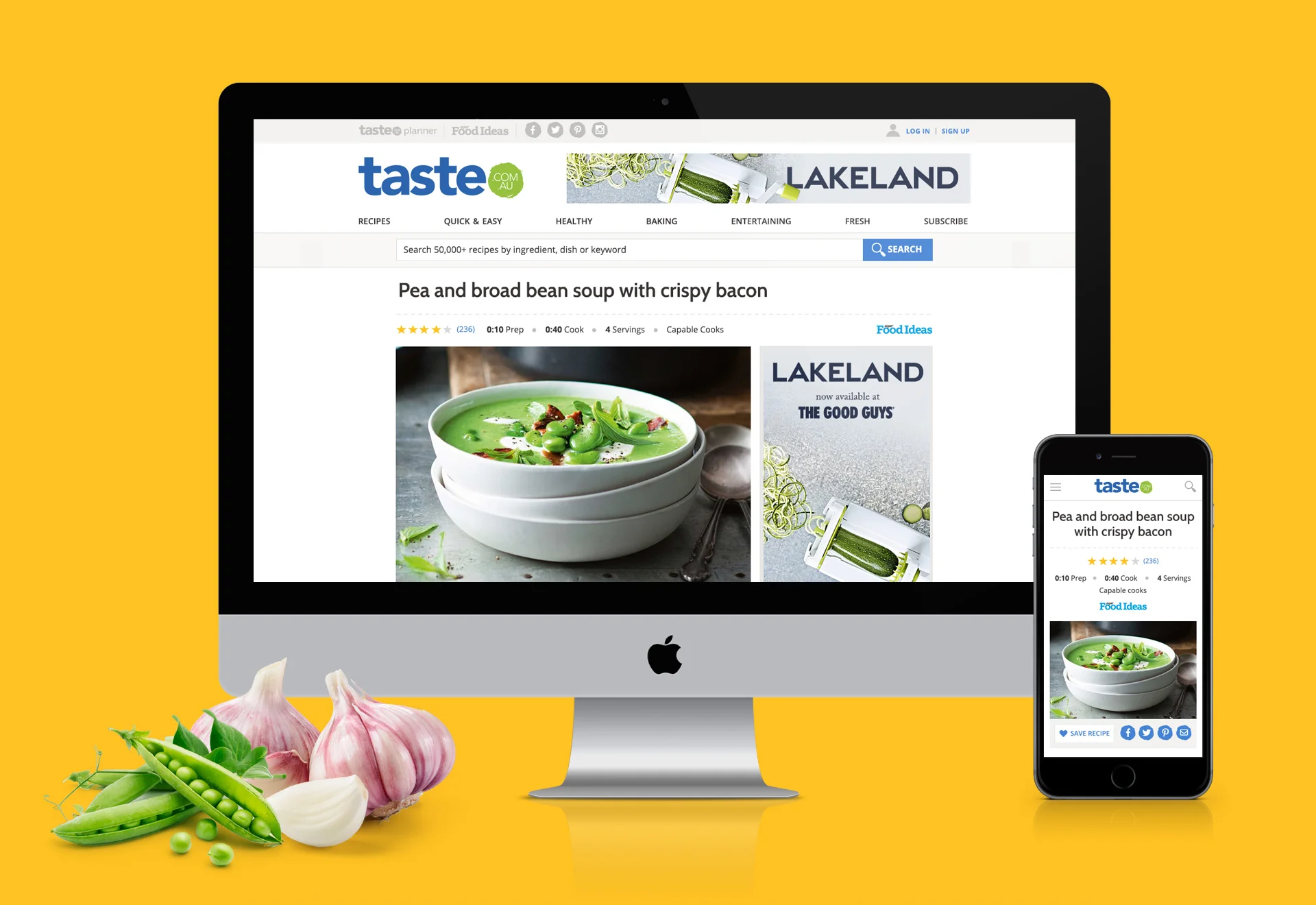 taste.com.au relaunch - recipe