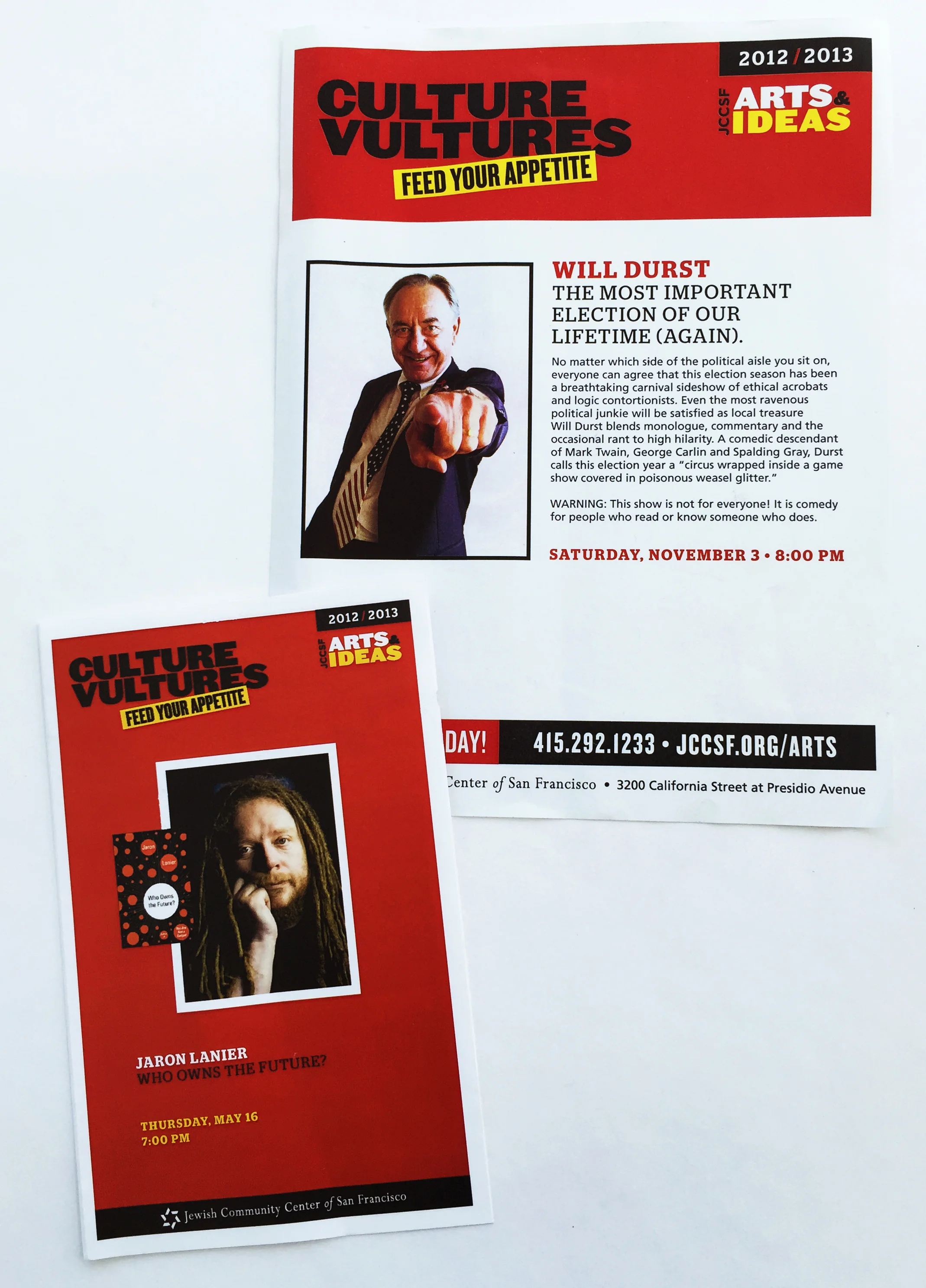 Event flyer and program