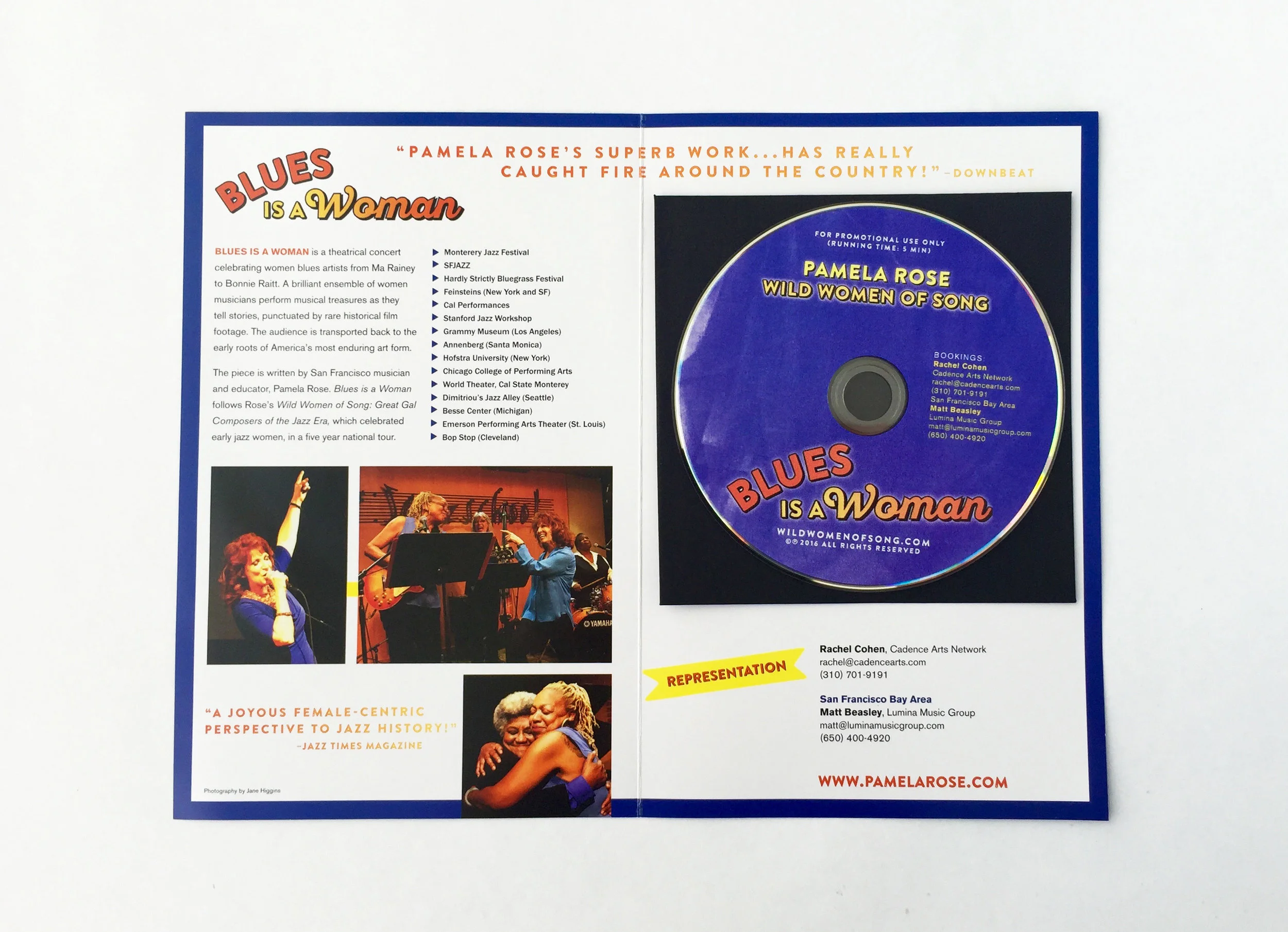 Promotional Brochure Spread with DVD