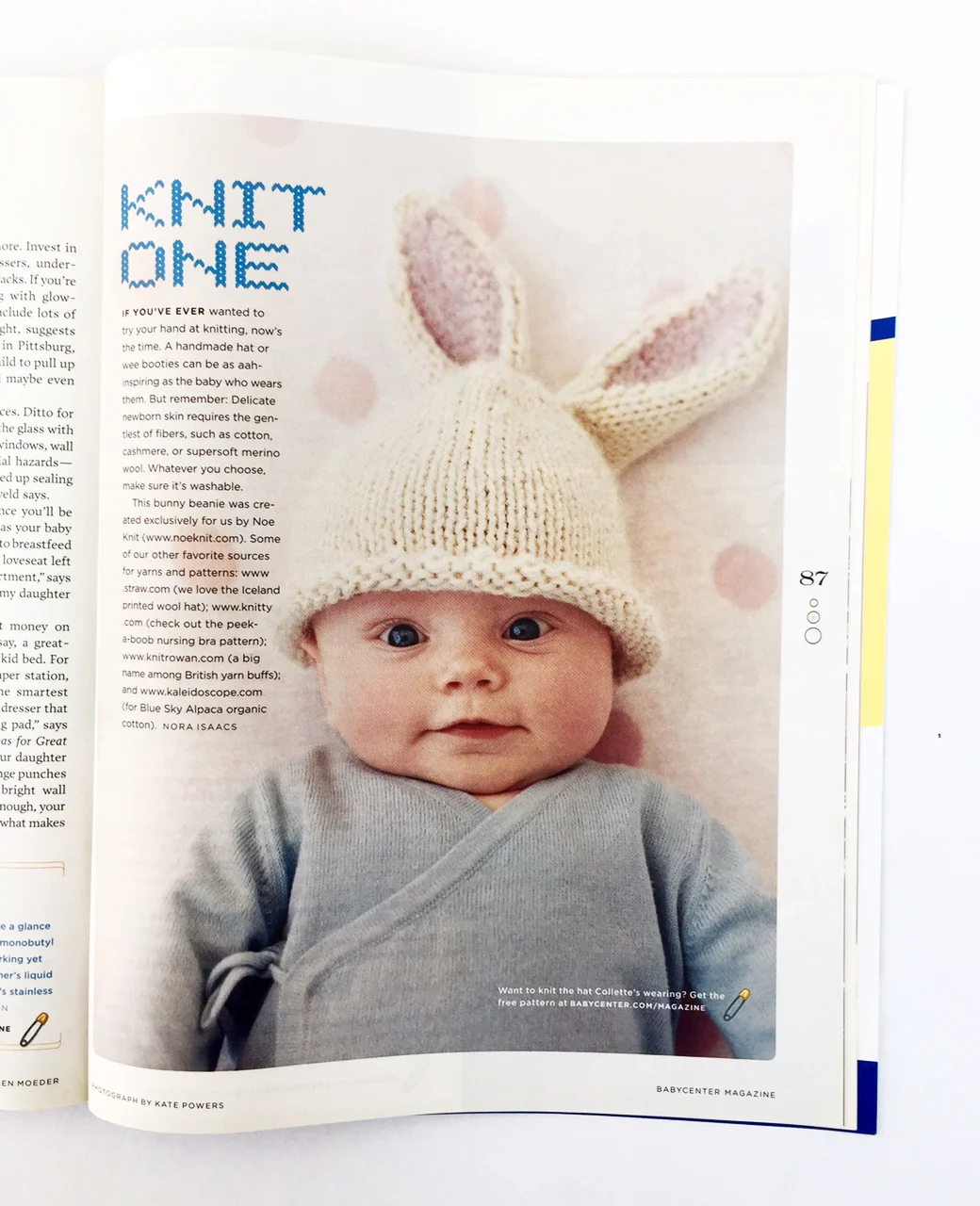 We commissioned this hat for the shoot and the model was a friend's baby