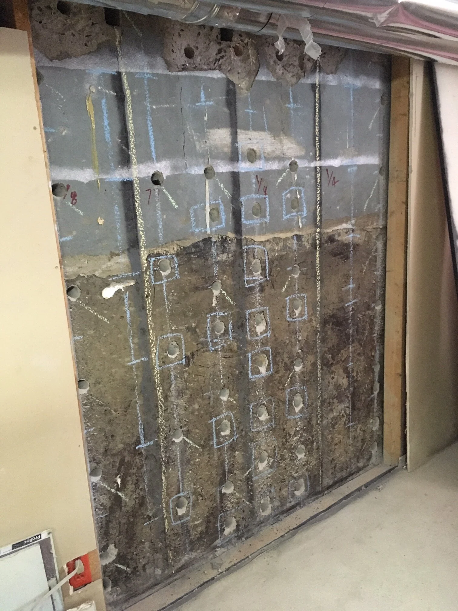 Using Dexpan to Create Opening in Vertical Concrete Wall