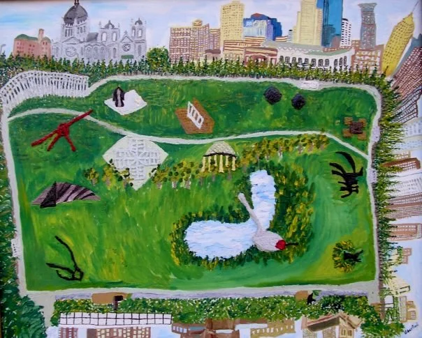 The sculpture Garden