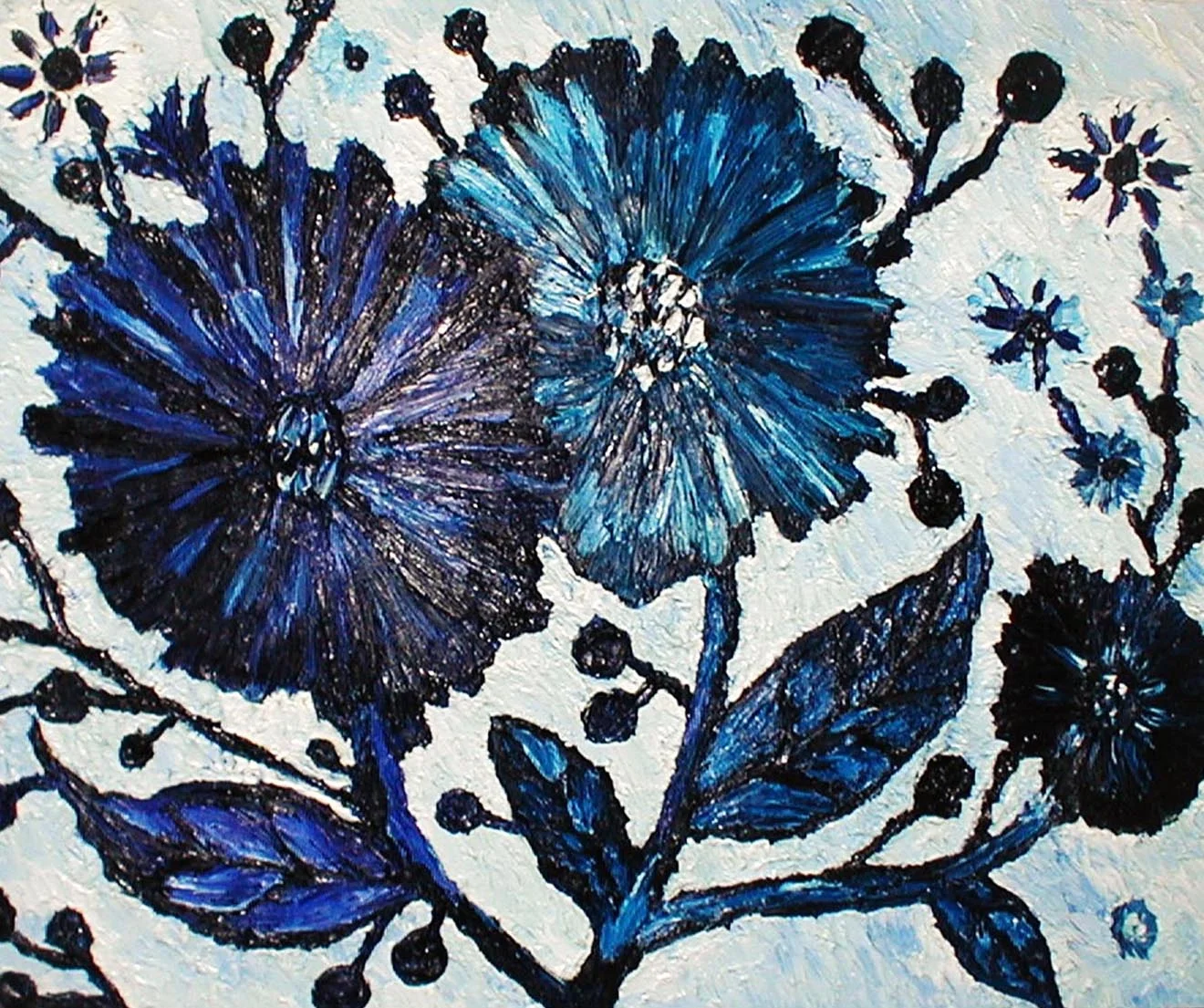 Decorations 1 Flores azules