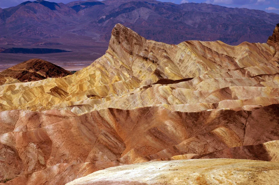 Death Valley National Park • Watch the colors change at sunset from the outlook at Zabriskie Point