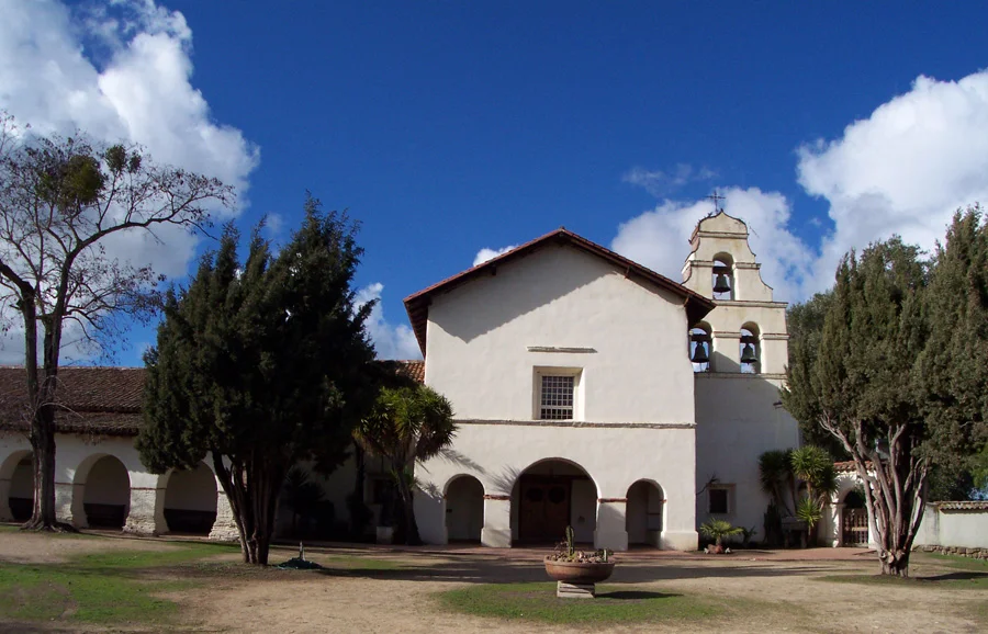 Mission San Juan Bautista • One of the sites for Alfred Hitchcock's Vertigo.